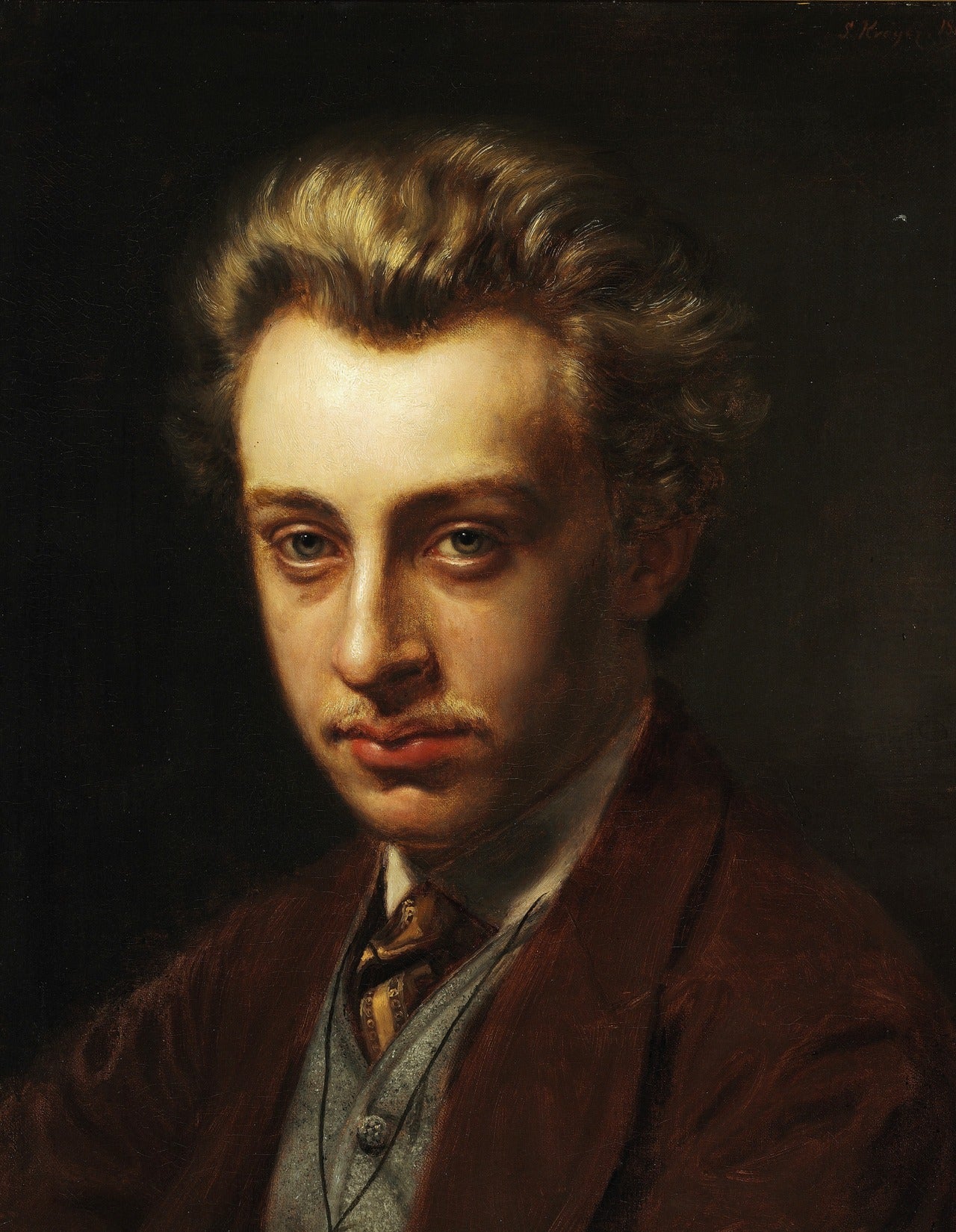 Portrait du peintre Frans Schwartz - Peder Severin Krøyer
