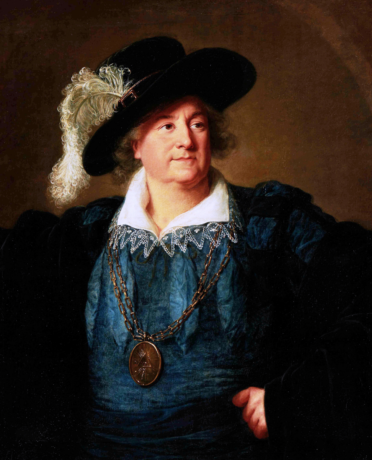 Stanislas Auguste avec l'emblème maçonnique sur sa poitrine - Élisabeth Vigée Le Brun