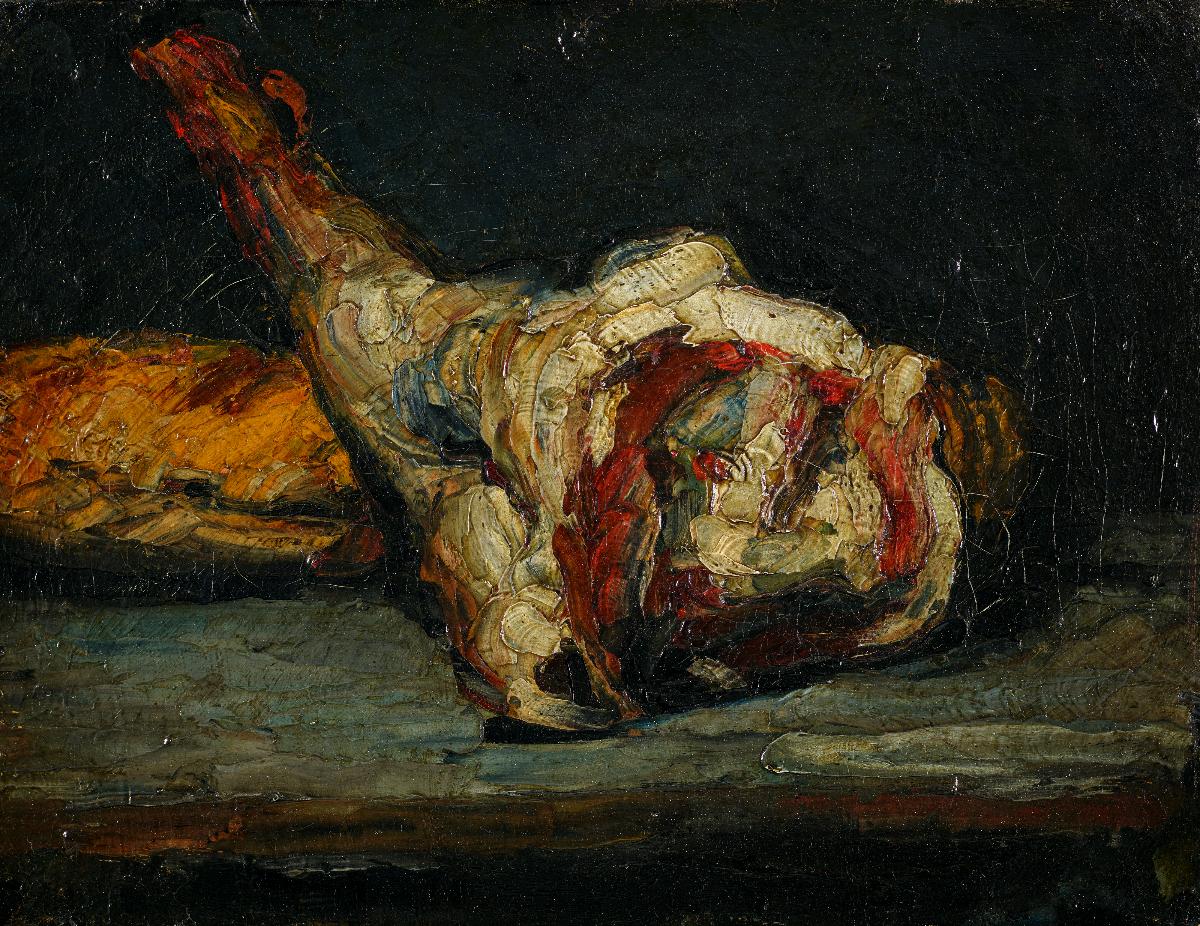 Reproduction du tableau « Pain et gigot d’agneau - Paul Cézanne » par Alpha Reproduction en peinture à l’huile