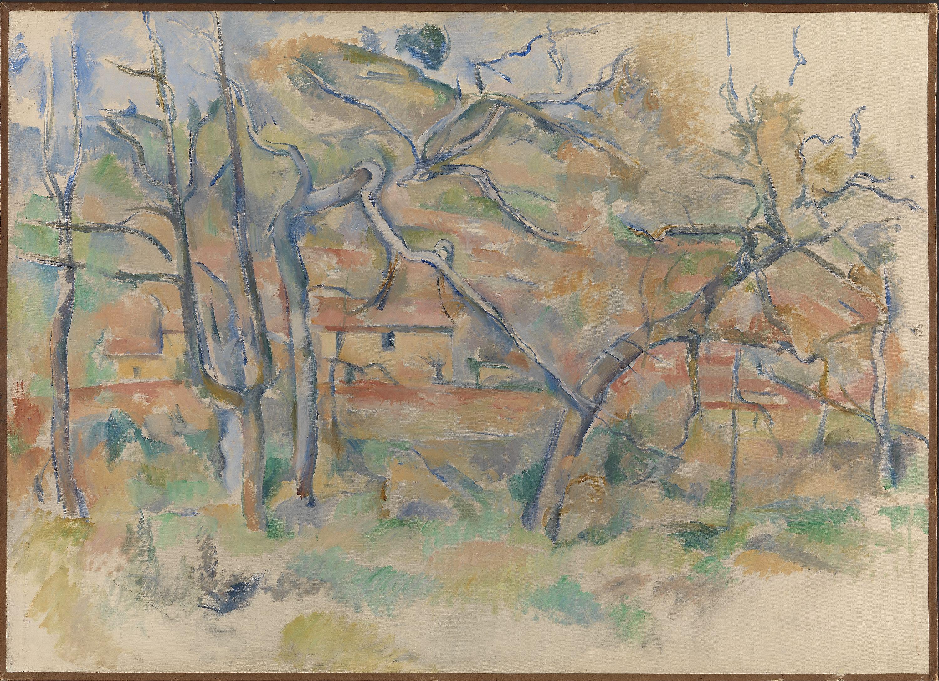 Reproduction du tableau « La Bastide La Durane dans la plaine de Valcros I - Paul Cézanne » par Alpha Reproduction en peinture à l’huile