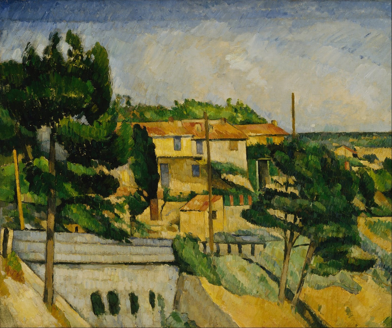 Reproduction du tableau « Le Viaduc à l'Estaque - Paul Cézanne » par Alpha Reproduction en peinture à l’huile