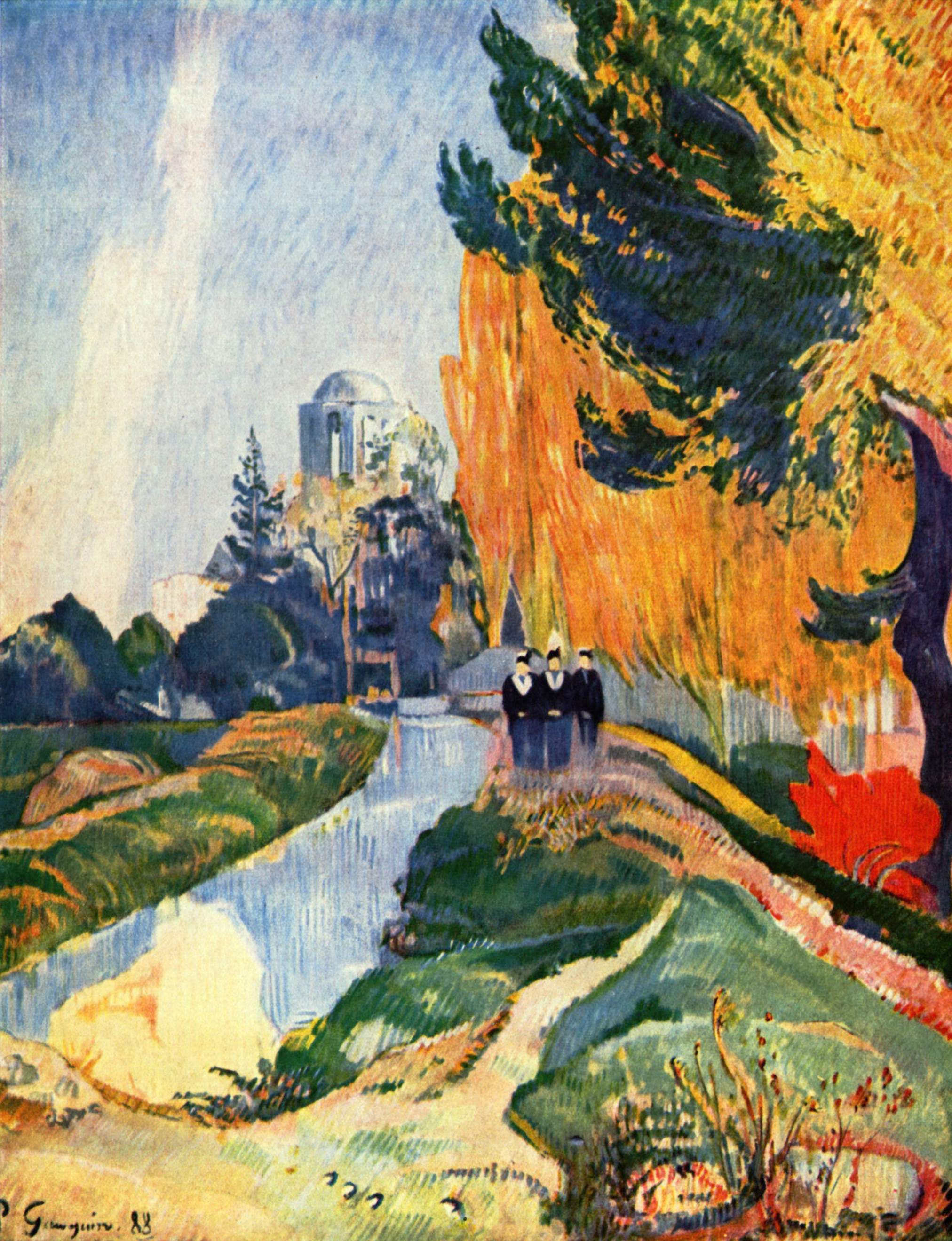 Reproduction du tableau « Les Alyscamps - Paul Gauguin » par Alpha Reproduction en peinture à l’huile