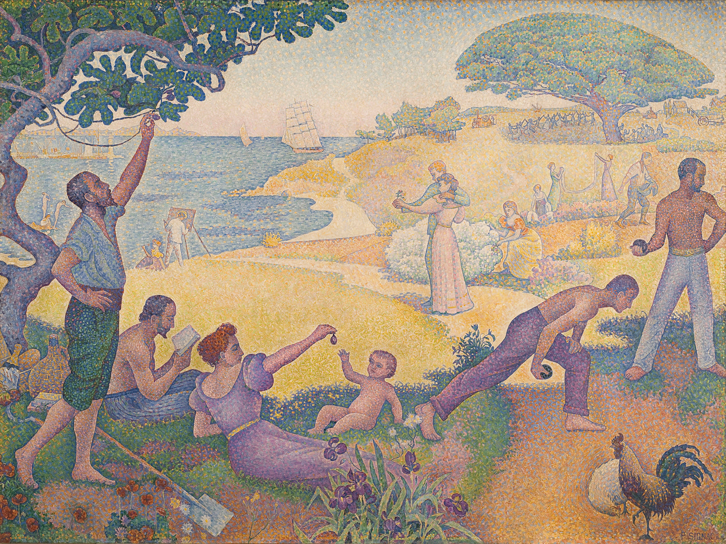 Reproduction du tableau « Au temps d'harmonie - Paul Signac » par Alpha Reproduction en peinture à l’huile