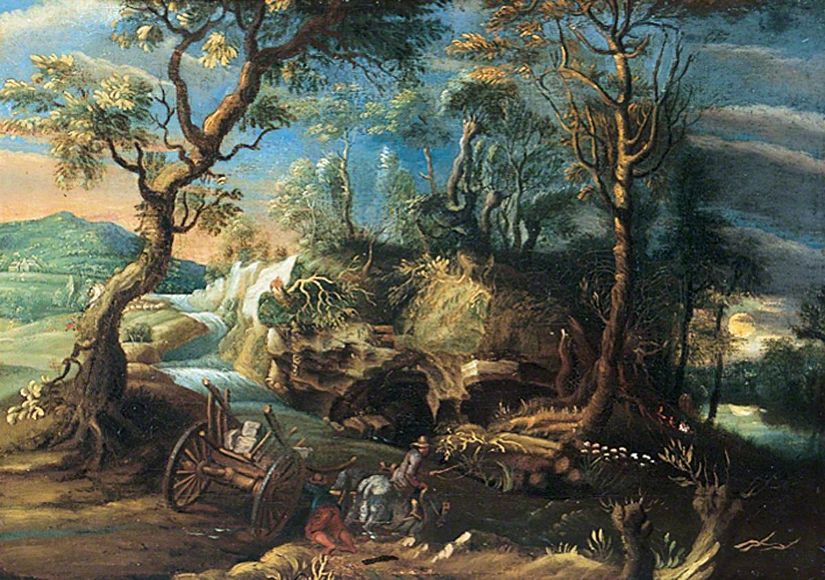 Paysage rocheux avec personnages - Peter Paul Rubens