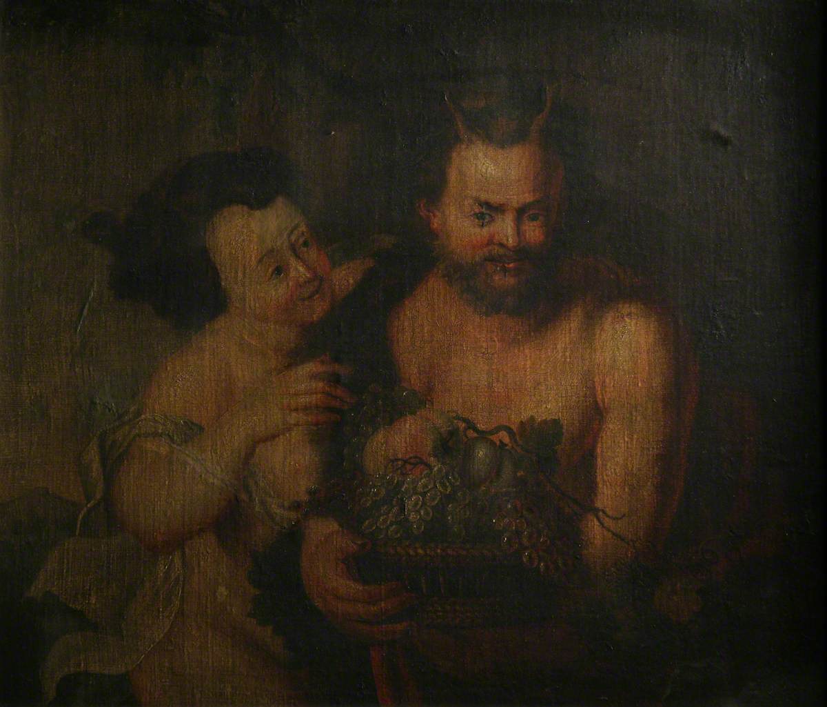 Satyre et une fille - Peter Paul Rubens