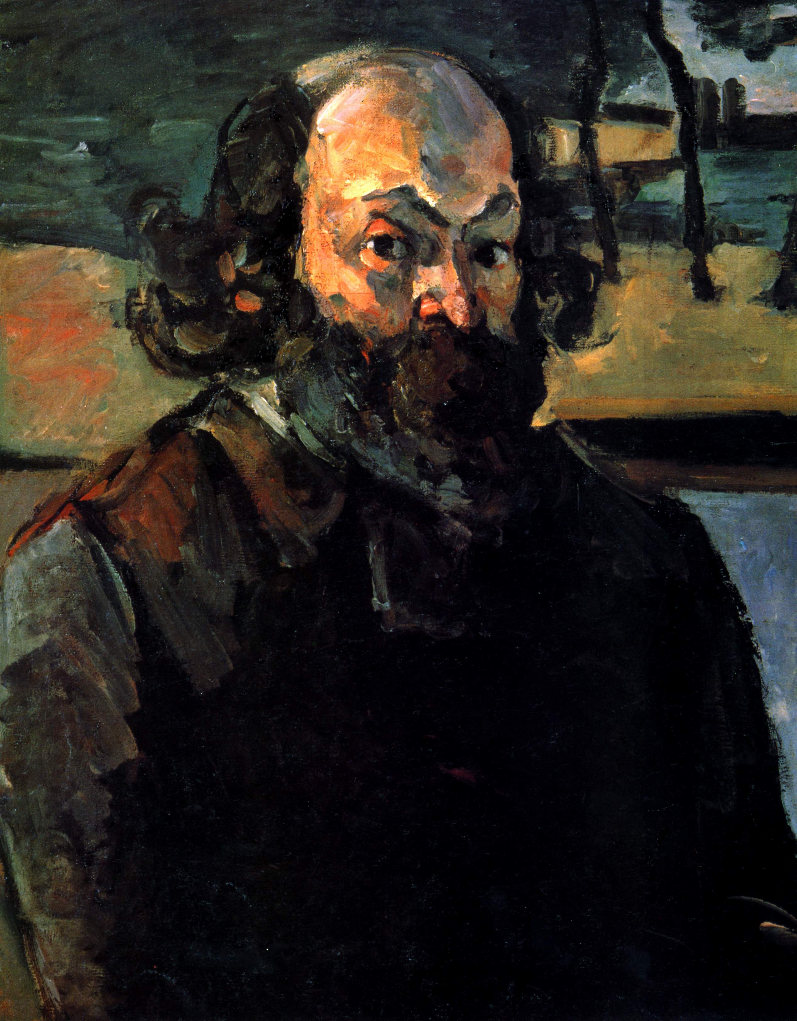 Reproduction du tableau « Portrait de l'artist - Paul Cézanne » par Alpha Reproduction en peinture à l’huile