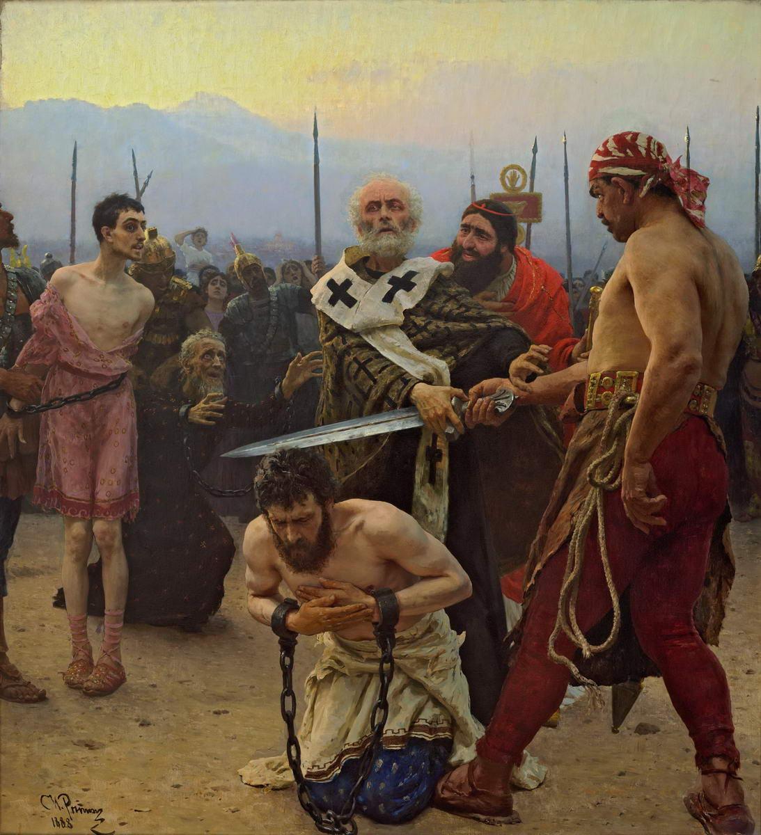 Saint Nicolas arrêtant le bourreau - Ilya Repin