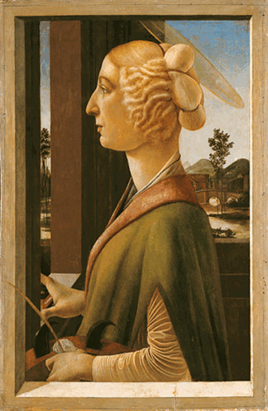 Portrait d'une femme (aux attributs de sainte Catherine d'Alexandrie) - Sandro Botticelli