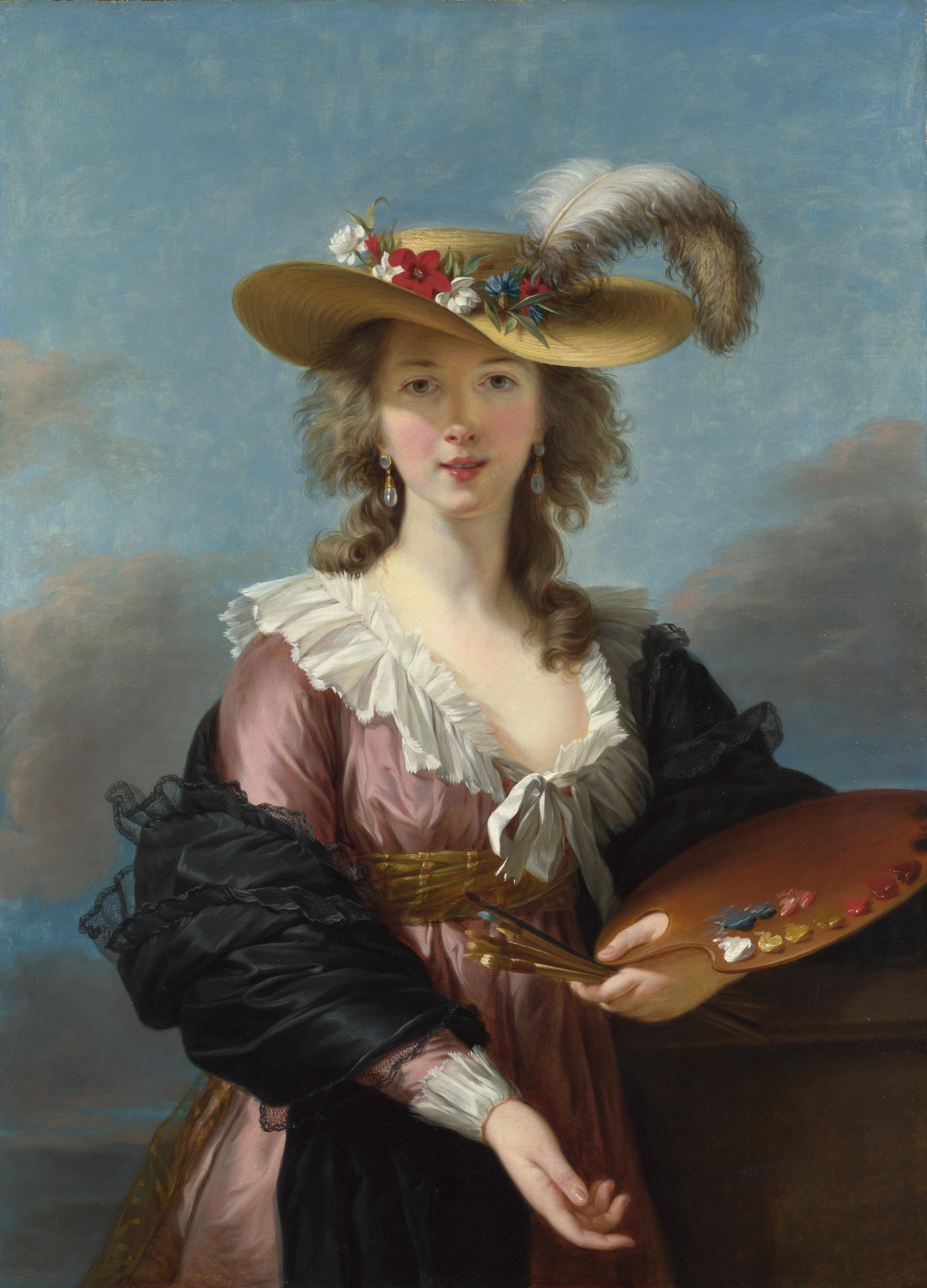 Autoportrait au chapeau de paille - Élisabeth Vigée Le Brun