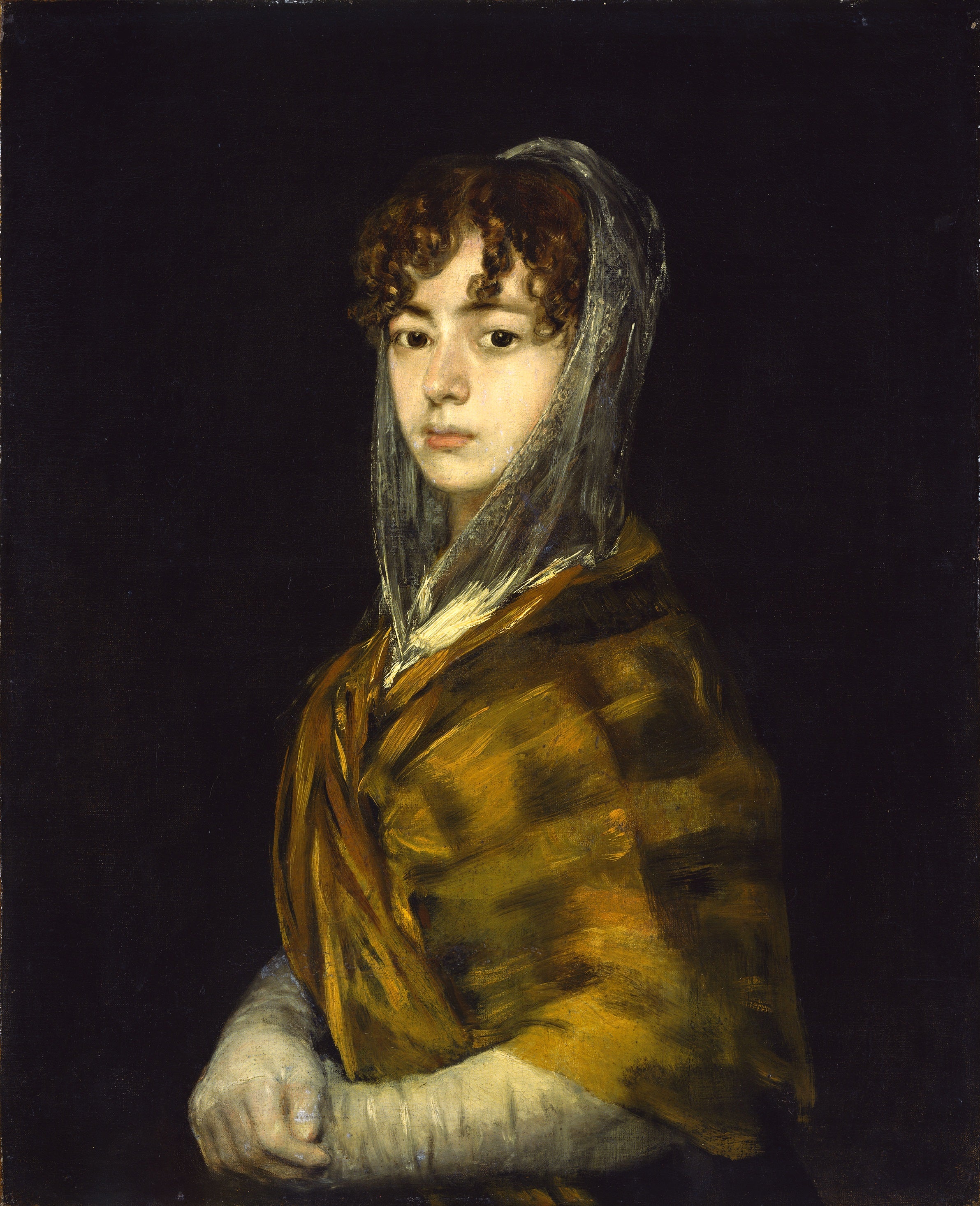 Reproduction du tableau « Portrait de Francisca Sabasa García - Francisco de Goya » par Alpha Reproduction en peinture à l’huile