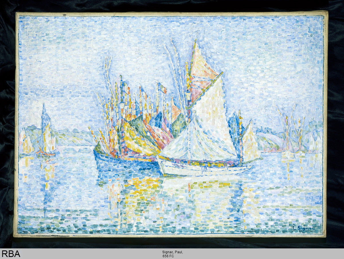 Reproduction du tableau « Concarneau, le port - Paul Signac » par Alpha Reproduction en peinture à l’huile