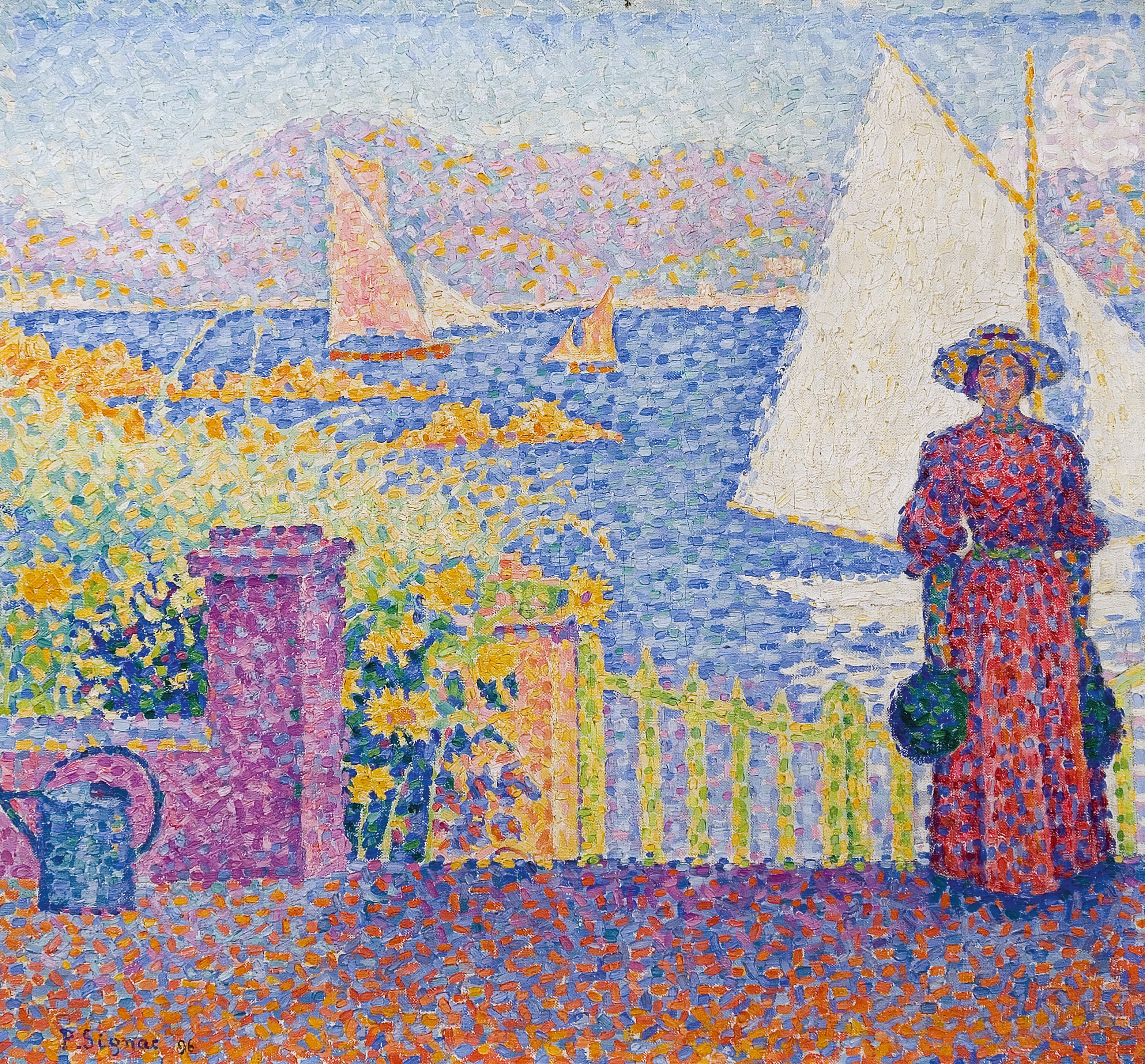 Reproduction du tableau « Porte, Saint-Tropez - Paul Signac » par Alpha Reproduction en peinture à l’huile