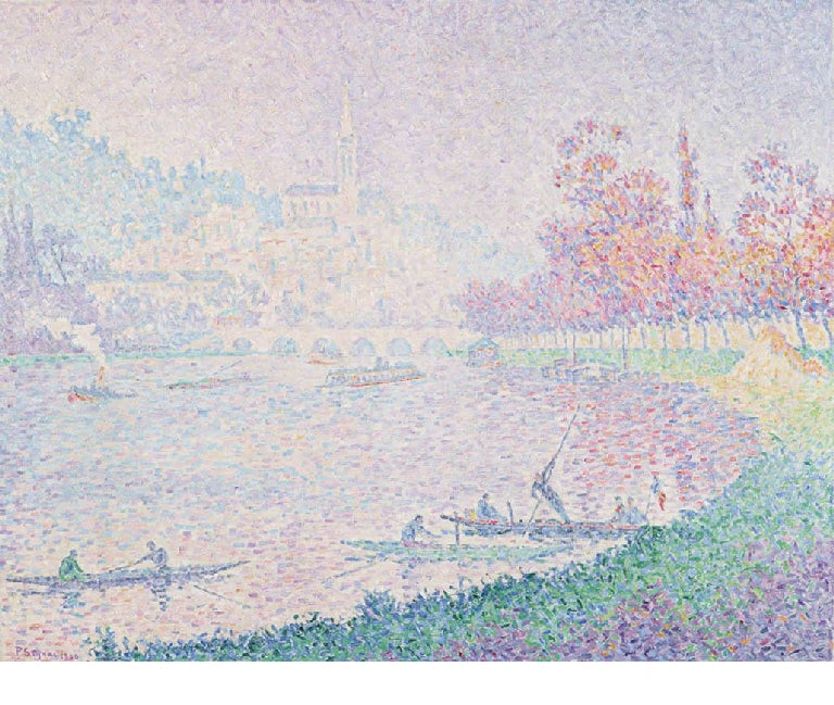 Reproduction du tableau « La Seine à Saint-Cloud - Paul Signac » par Alpha Reproduction en peinture à l’huile