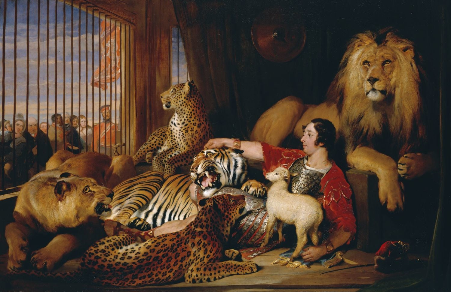 Isaac van Amburgh et ses animaux - Edwin Henry Landseer