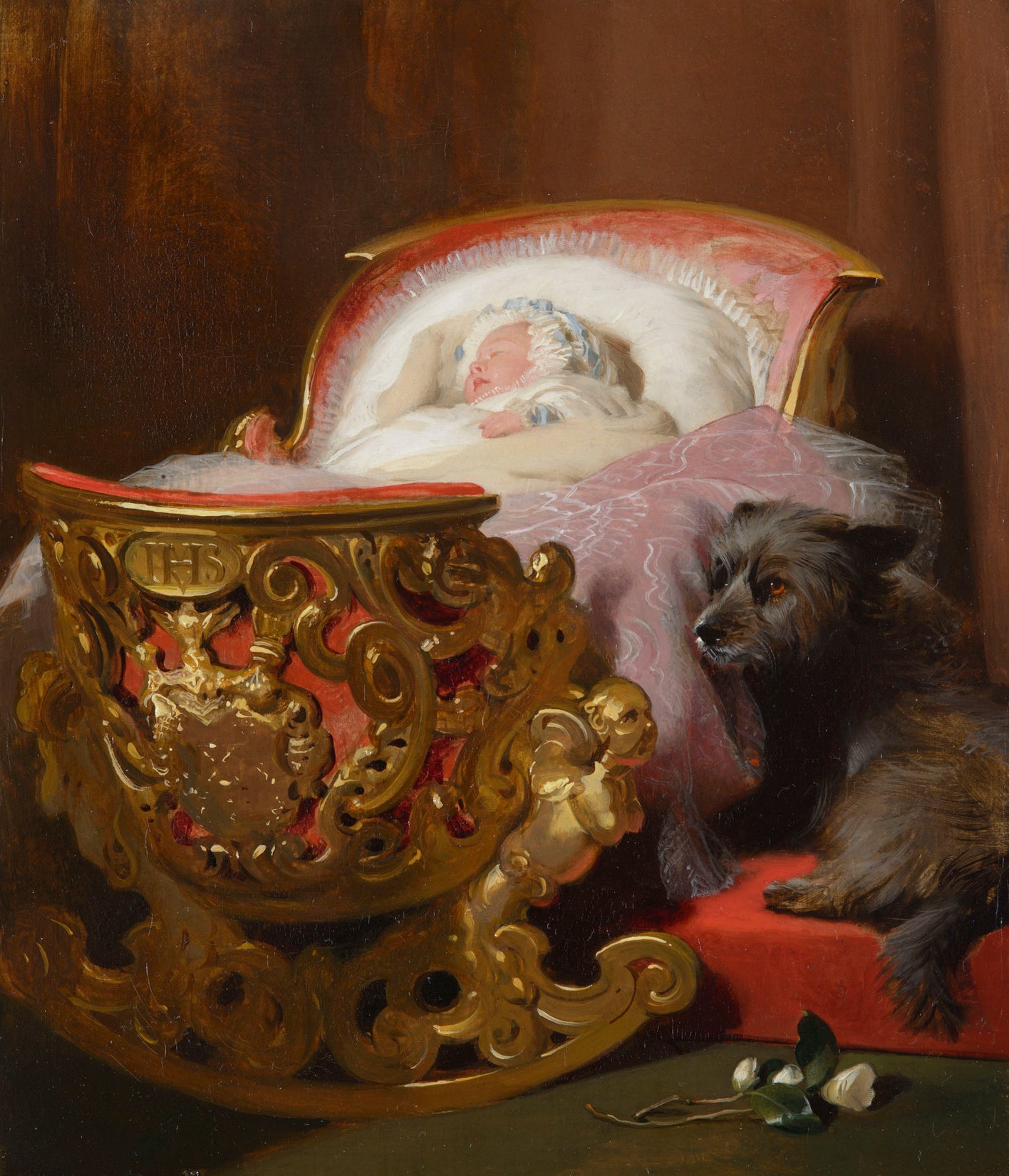 La princesse Alice endormie - Edwin Henry Landseer