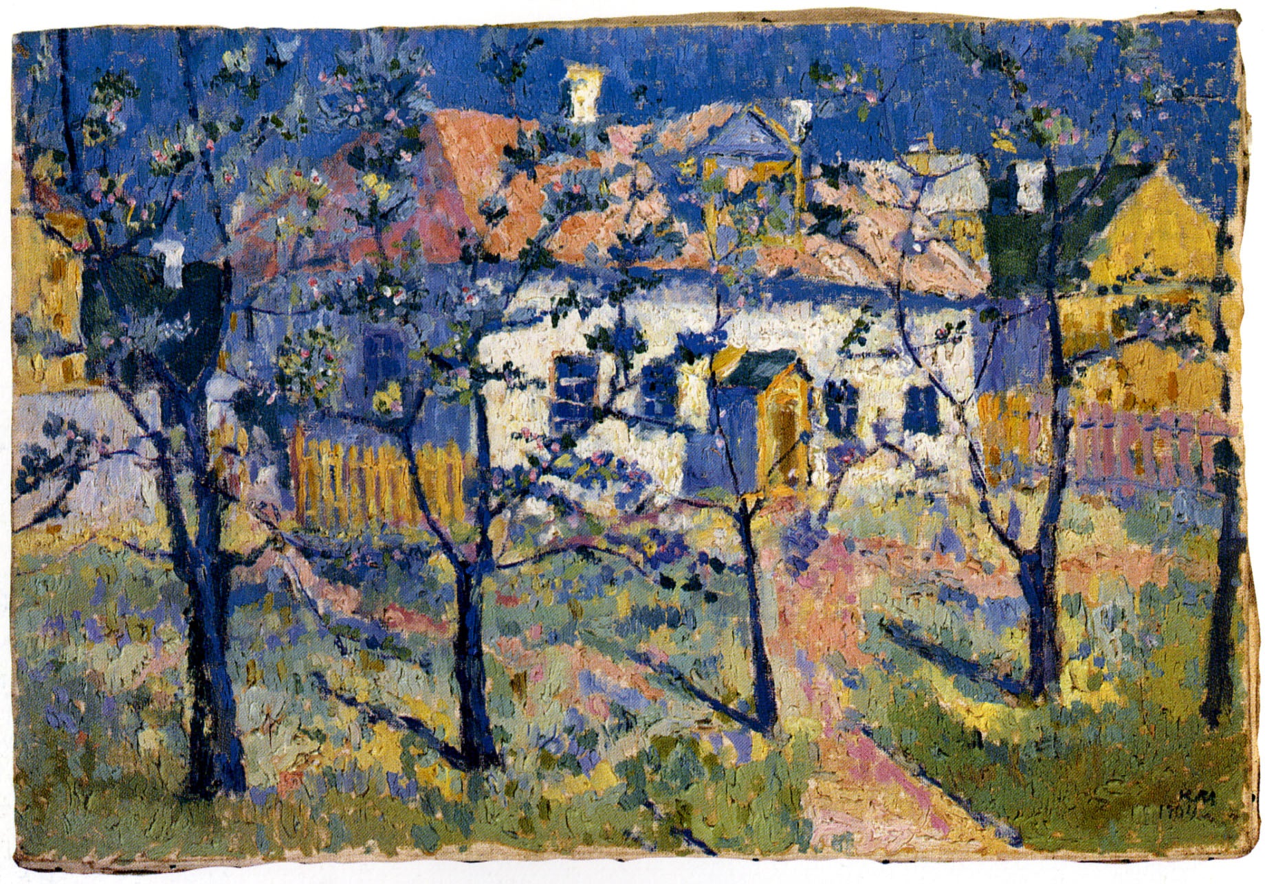 Jardin en fleurs - Kazimir Malevich