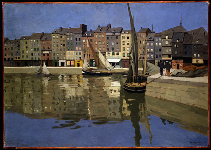 Le port de Honfleur la nuit - Félix Vallotton