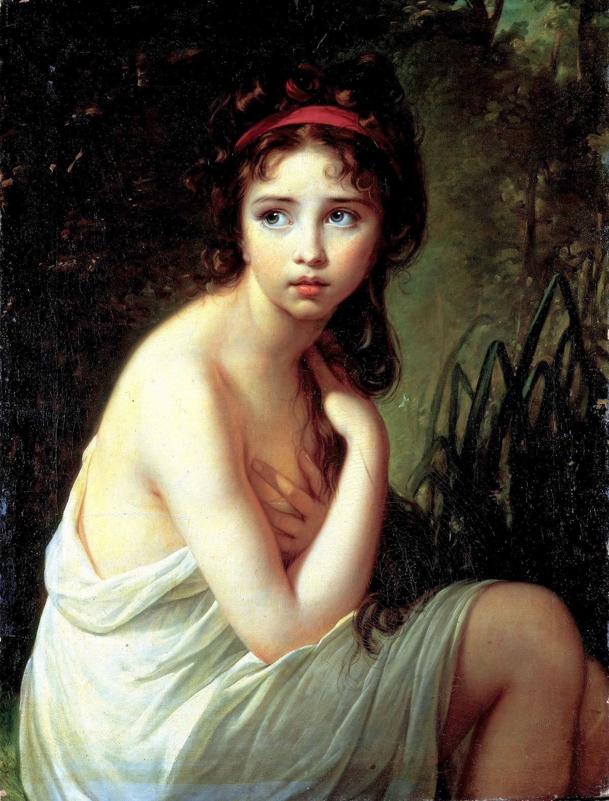 Julie Lebrun en baigneuse - Élisabeth Vigée Le Brun