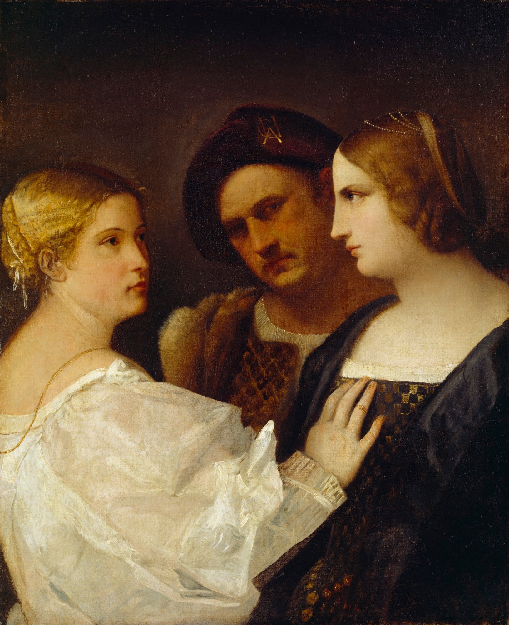 triple portrait "Jalousie" - Titian