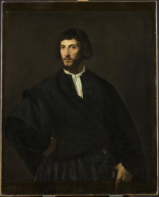 Portrait d'homme, main à la ceinture - Titian