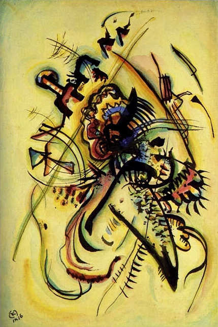 Reproduction du tableau « À une voix - Vassily Kandinsky » par Alpha Reproduction en peinture à l’huile