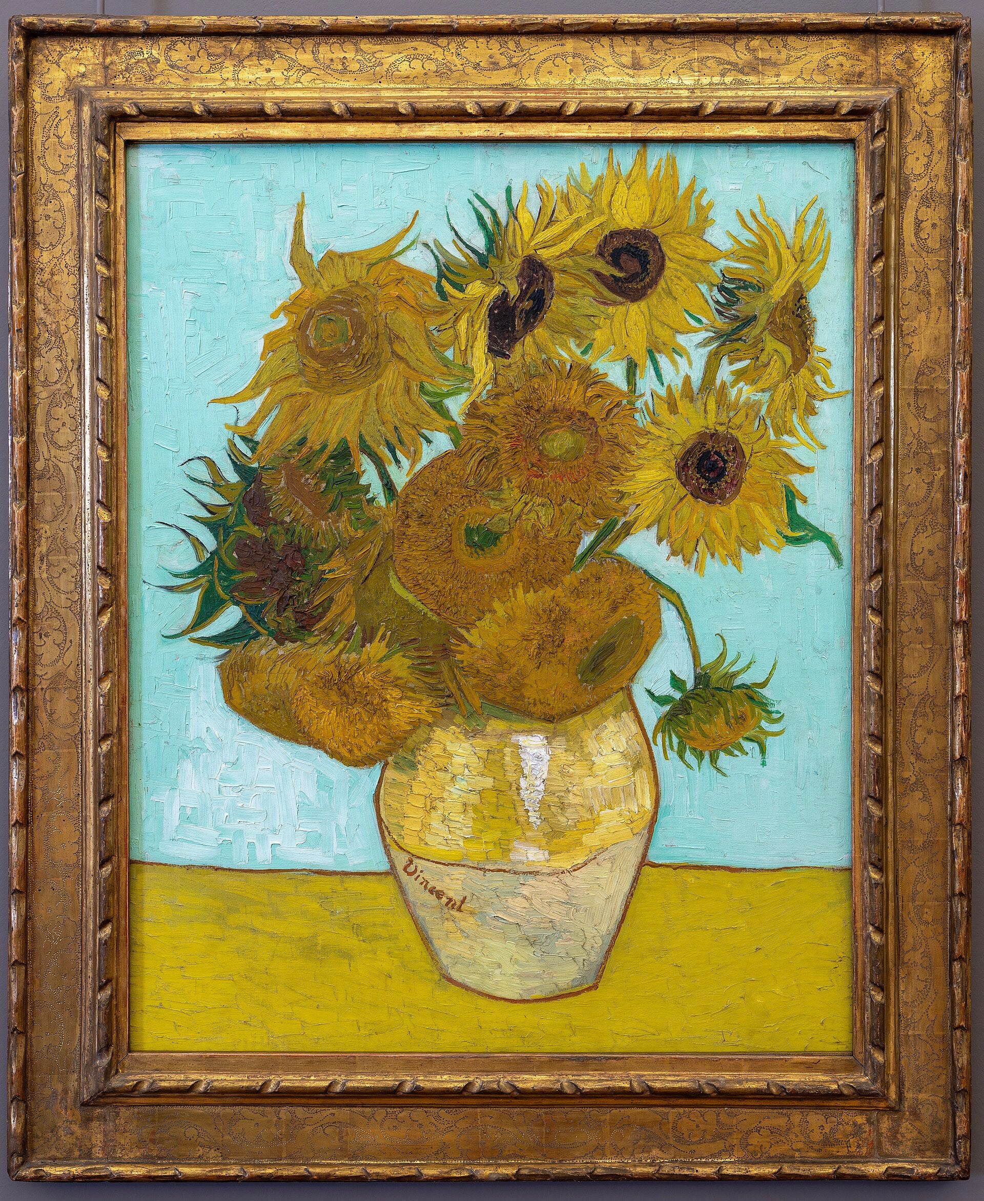 חמניות (טבע דומם: אגרטל עם שתים עשרה חמניות) - Vincent van Gogh