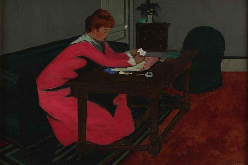 Misia à son bureau - Félix Vallotton