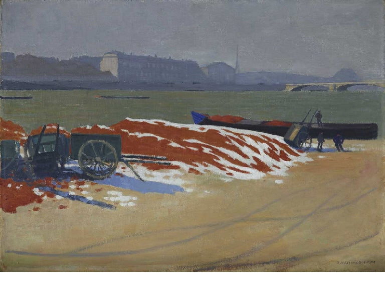 Quai de Seine au sable rouge - Félix Vallotton