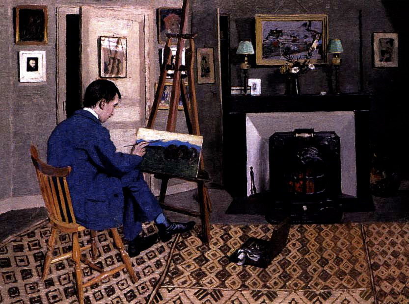 Max Rodriguez-Henriques dans l'atelier de Félix Vallotton, fils beau-père - Félix Vallotton