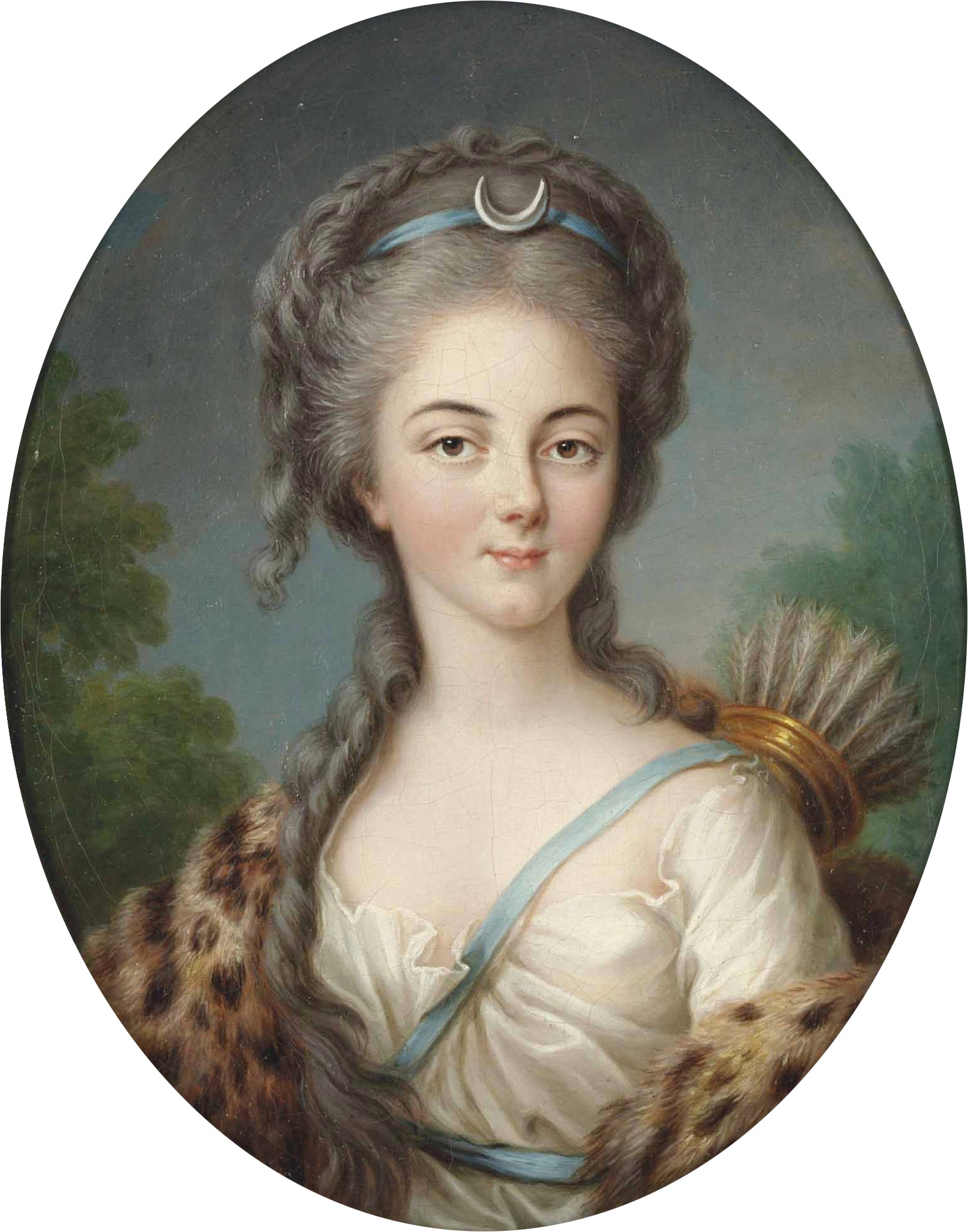 Portrait d'Anne Charlotte de Lorraine, Mademoiselle de Brionne, en Diane - Élisabeth Vigée Le Brun