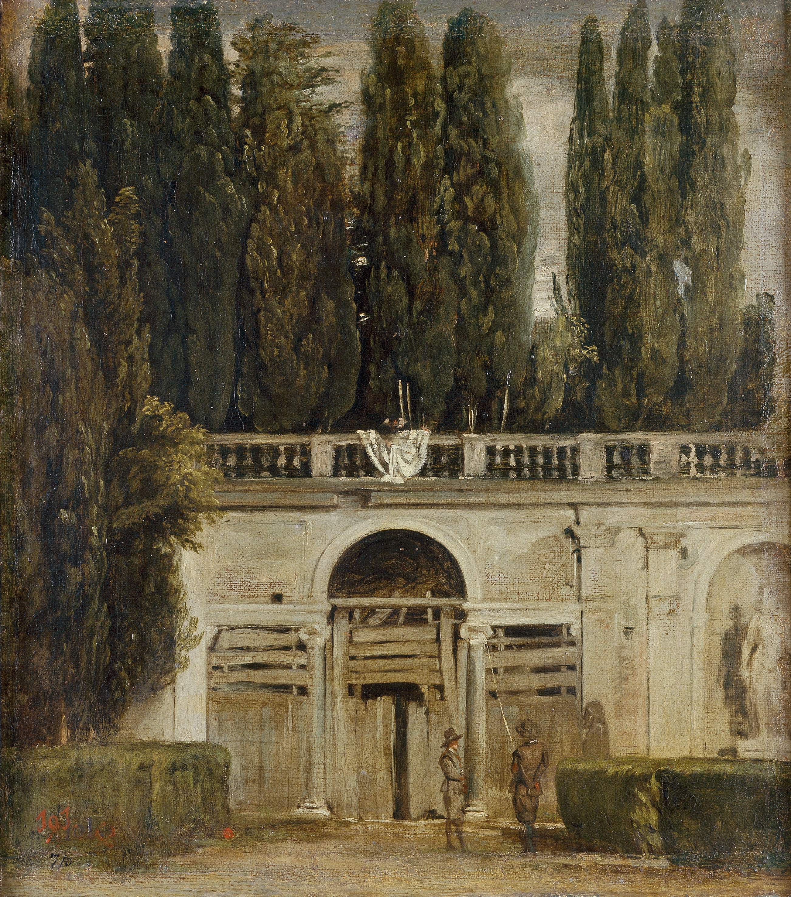 Vue sur le jardin de la villa Médicis à Rome - Diego Velázquez