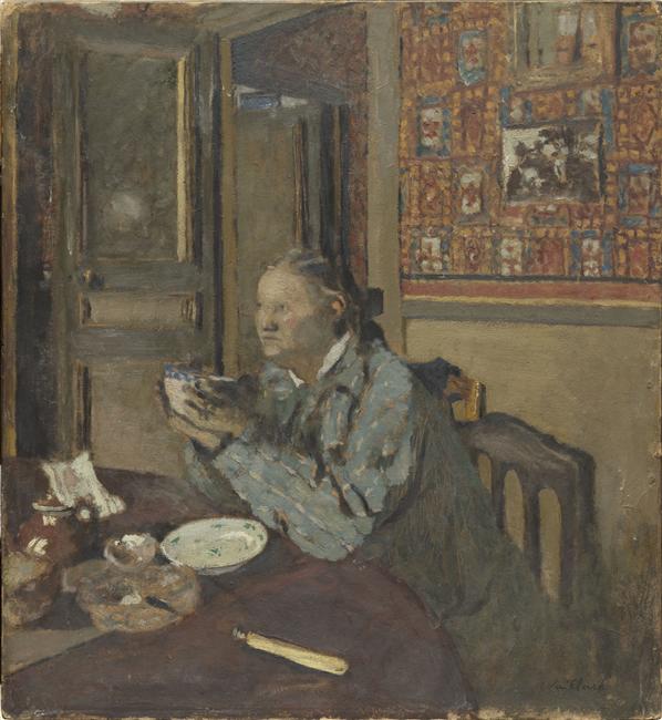 Madame Vuillard au bol - Édouard Vuillard