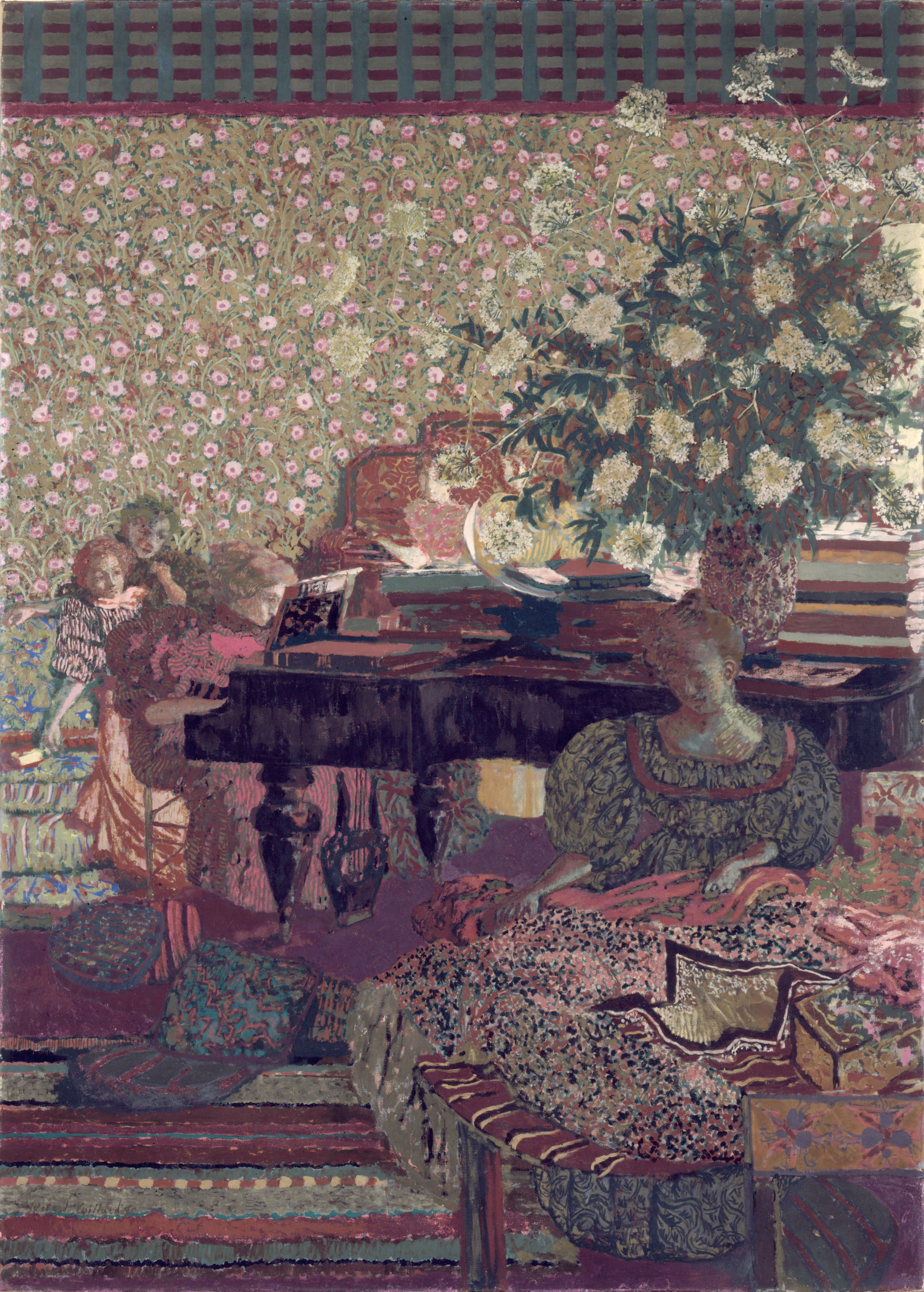 Personnages dans un intérieur. La musique - Édouard Vuillard