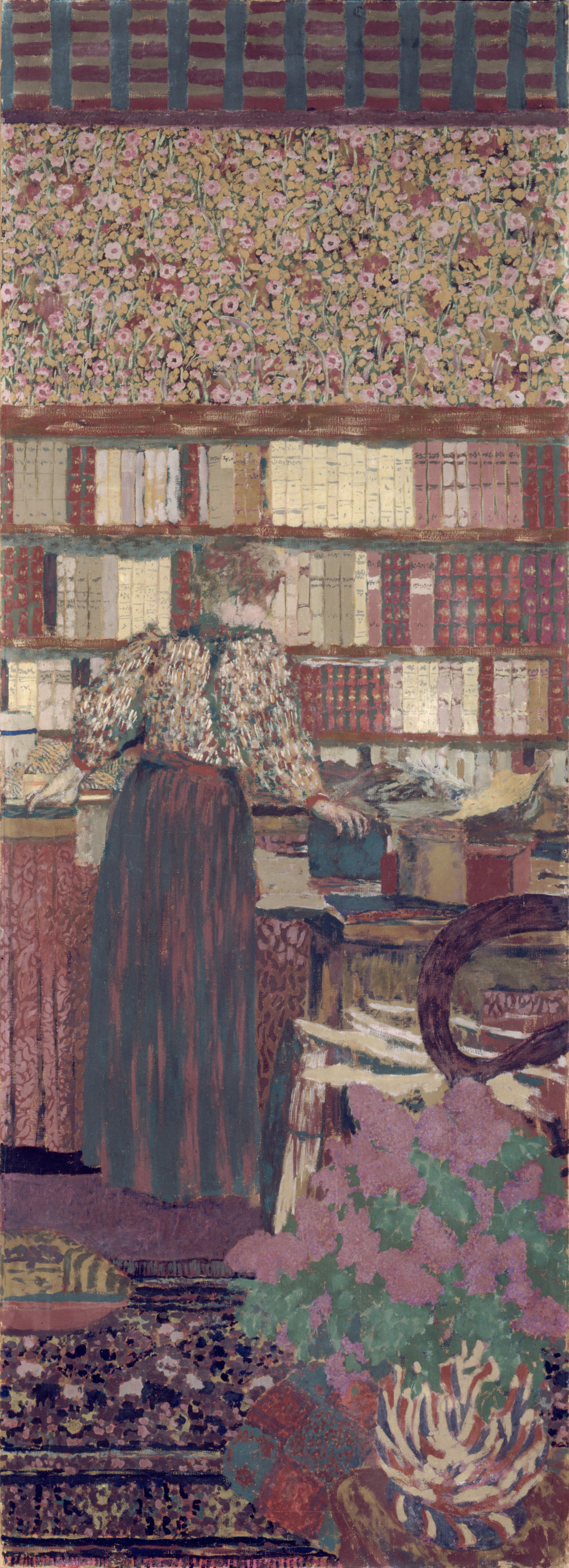 Personnages dans un intérieur. Le choix des livres - Édouard Vuillard