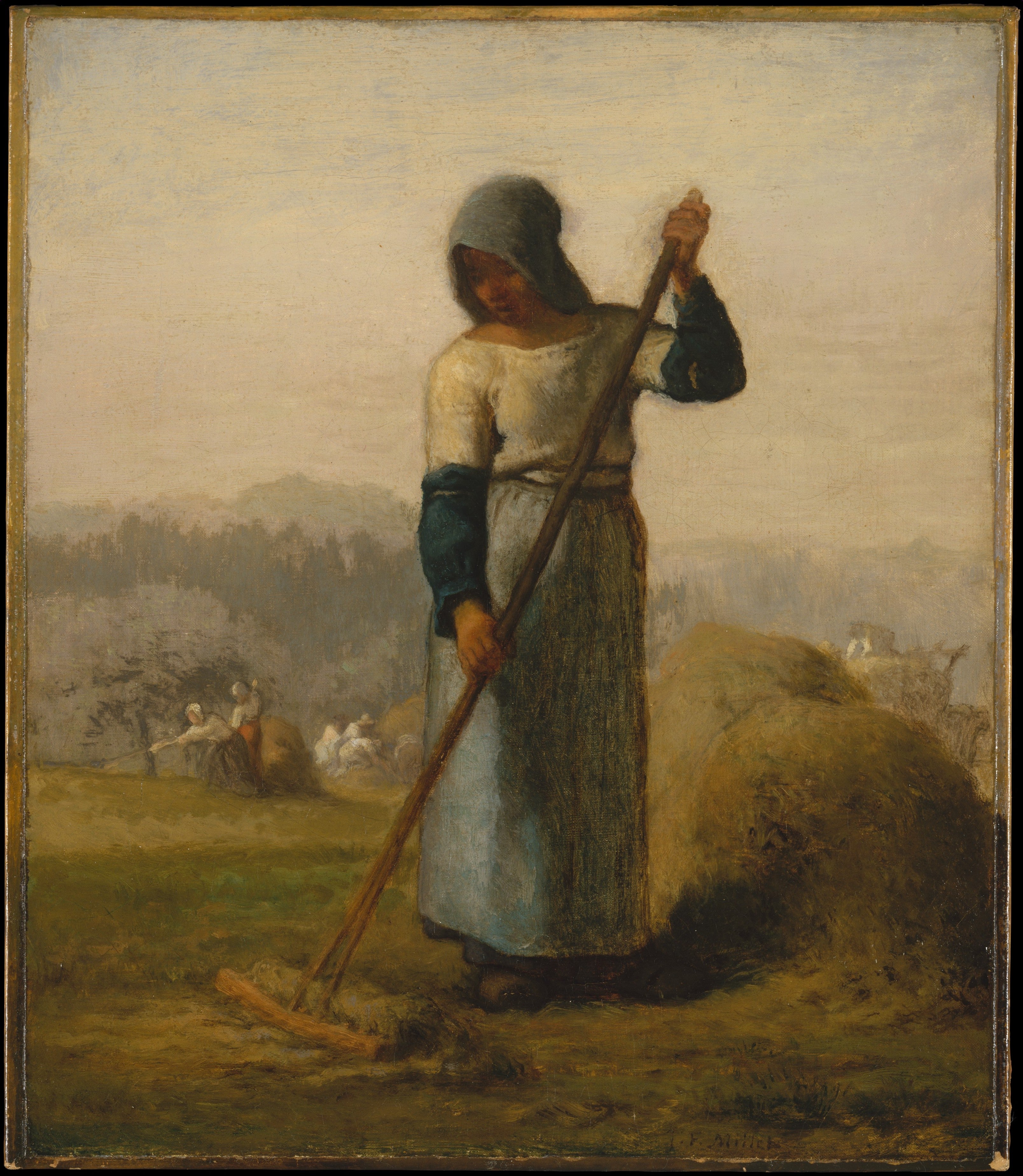 Femme avec un rateau - Jean-François Millet