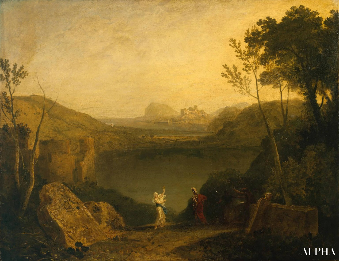 Aneas et Sibylle (Averner mer) - William Turner - Reproductions de tableaux et peintures haut de gamme