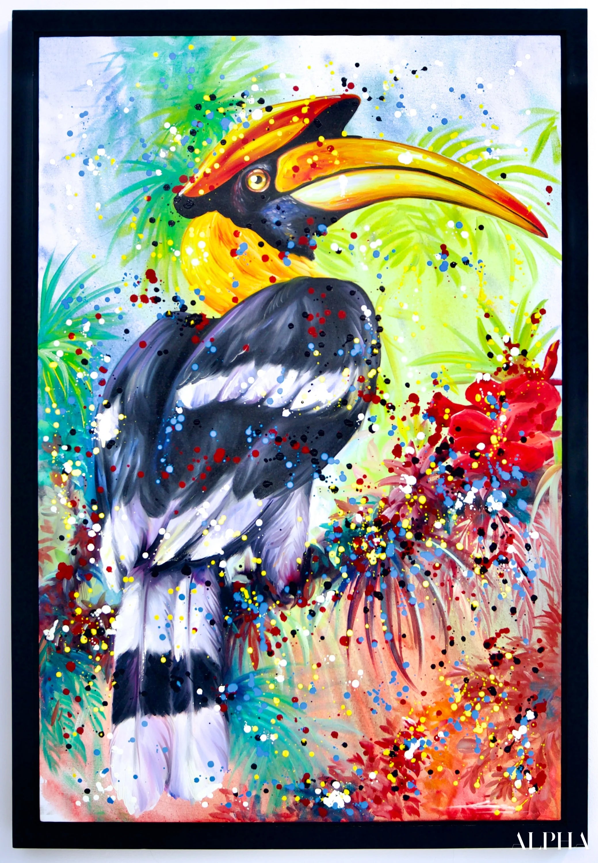 Hornbill Pop Art - Banlay | 80 X 120 cm Reproductions de tableaux à la peinture à l’huile
