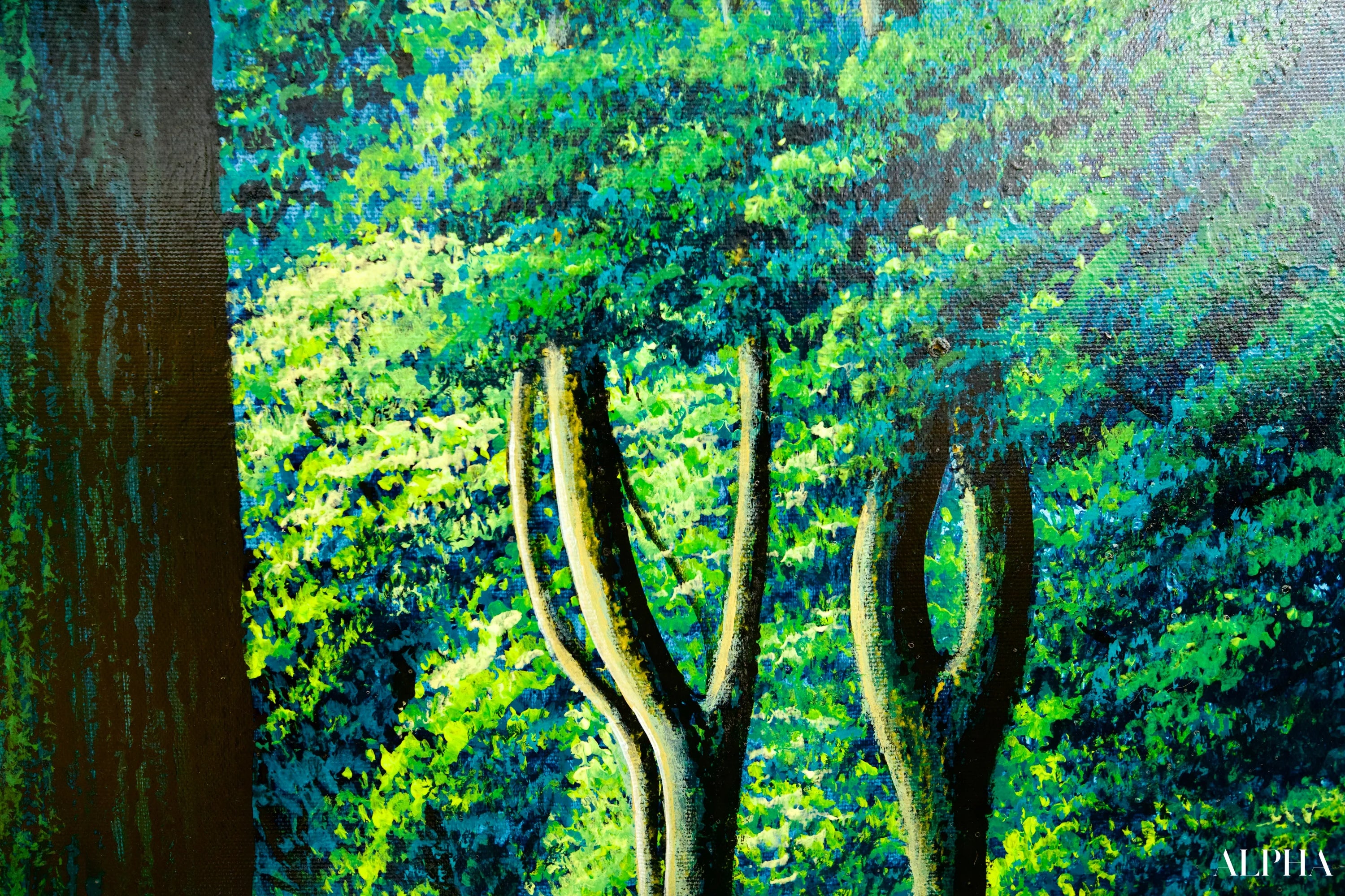 Chemin dans la Forêt Verte | 130 x 190 cm Reproductions de tableaux à la peinture à l’huile