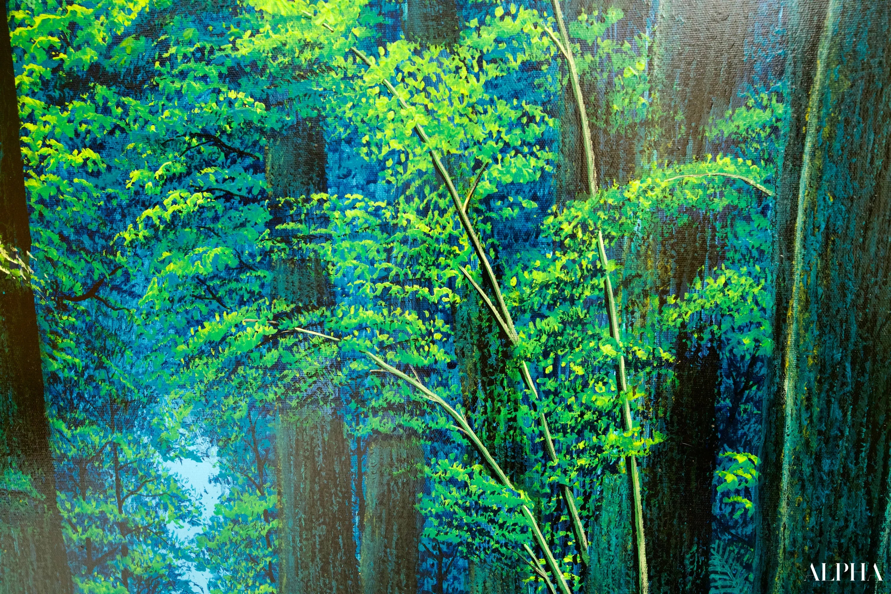 Chemin dans la Forêt Verte | 130 x 190 cm Reproductions de tableaux à la peinture à l’huile