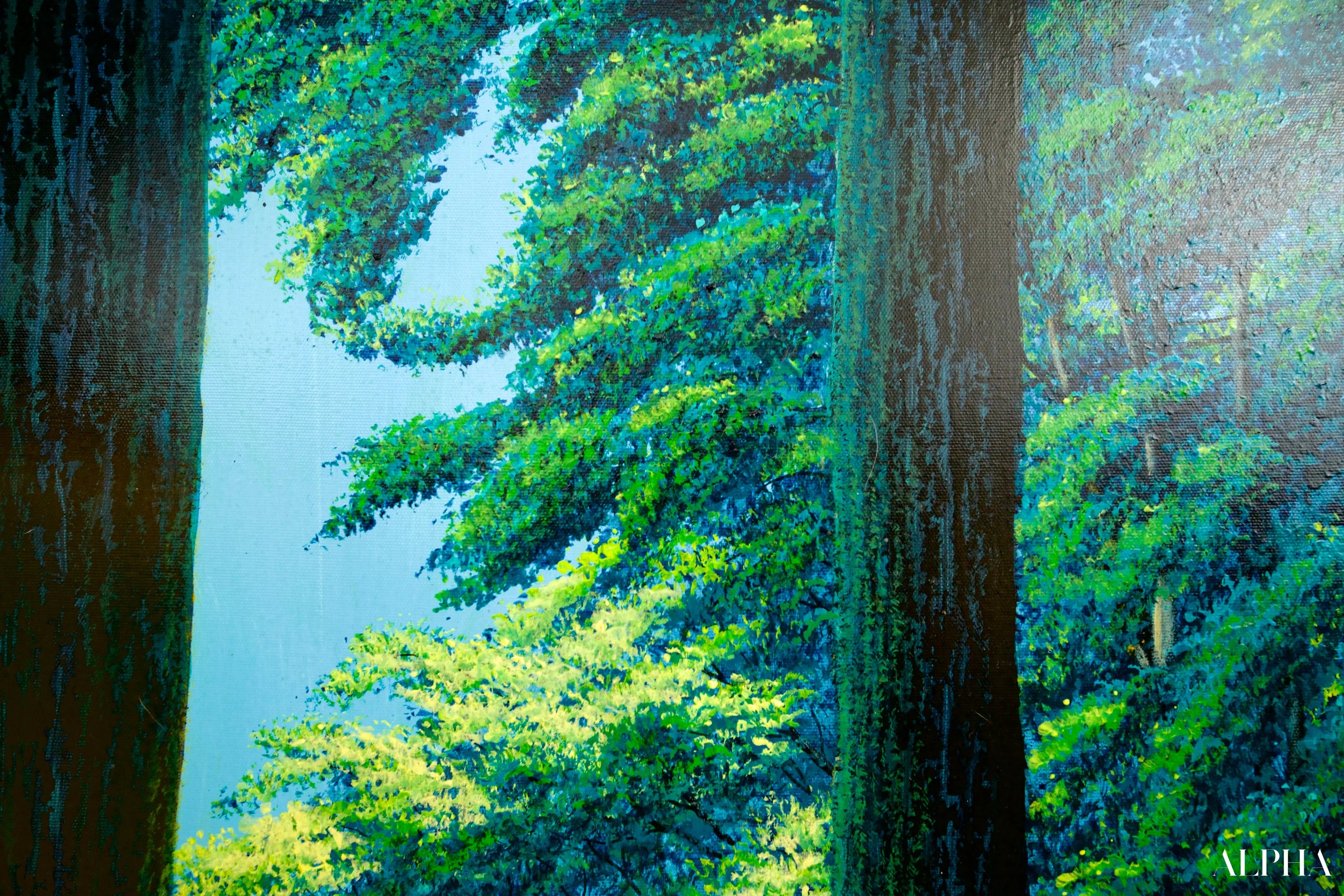 Chemin dans la Forêt Verte | 130 x 190 cm Reproductions de tableaux à la peinture à l’huile