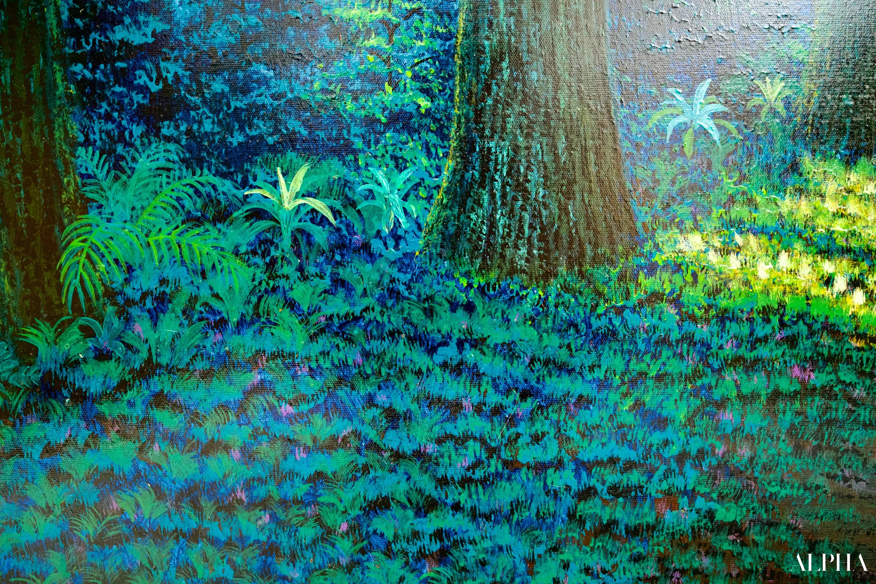 Chemin dans la Forêt Verte | 130 x 190 cm Reproductions de tableaux à la peinture à l’huile