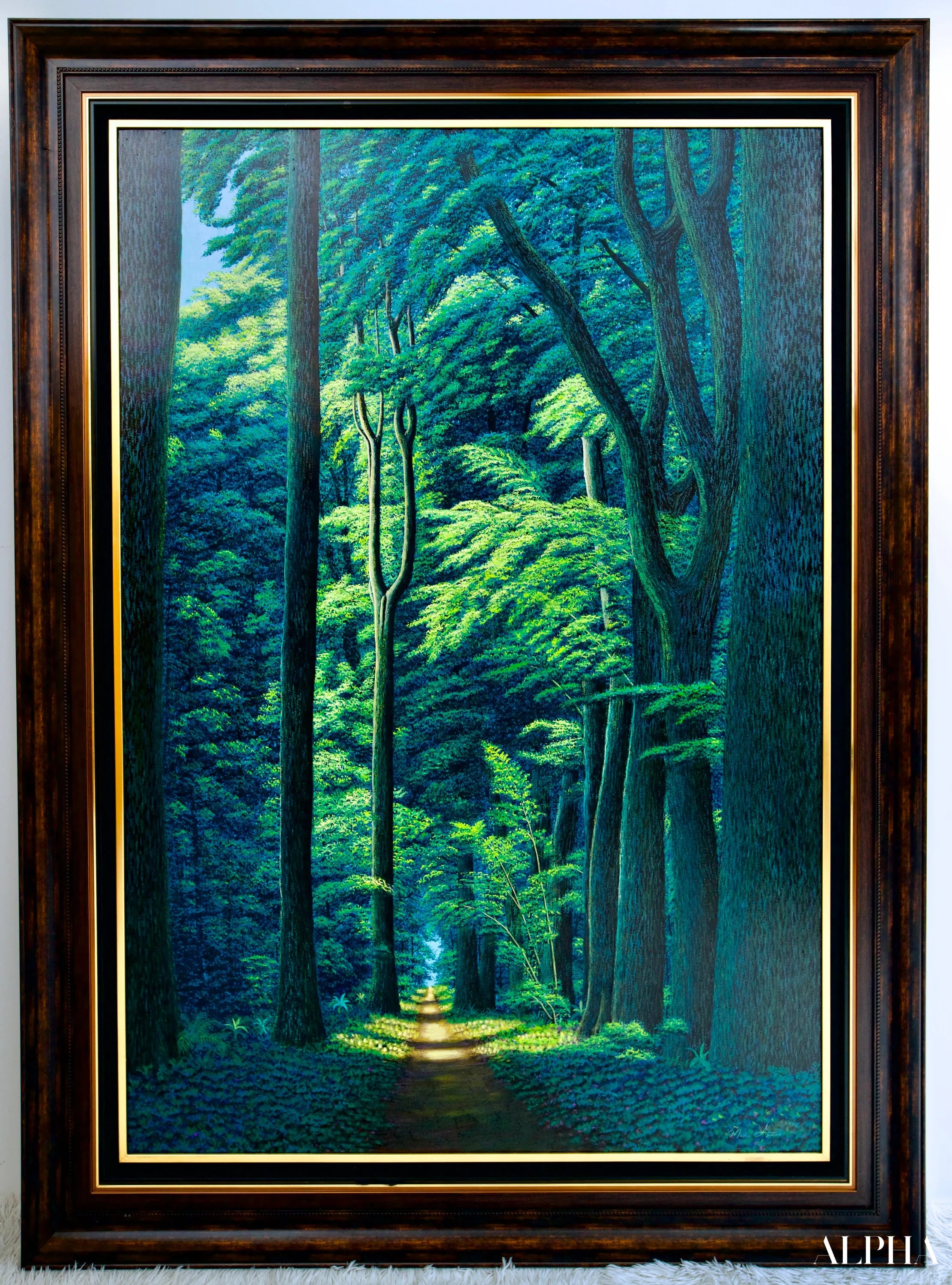 Chemin dans la Forêt Verte | 130 x 190 cm Reproductions de tableaux à la peinture à l’huile