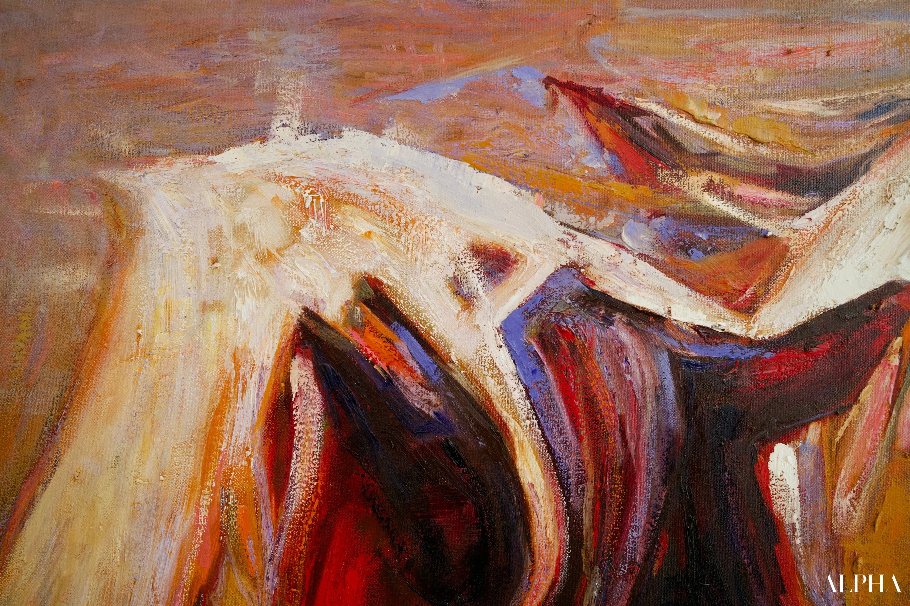 Cheval Abstrait | 100 x 100 cm Reproductions de tableaux à la peinture à l’huile