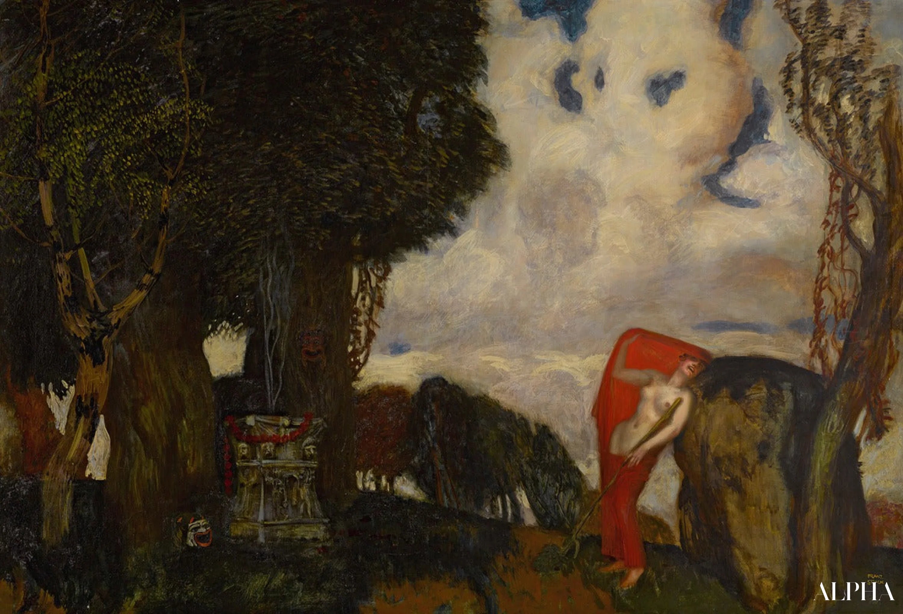 Reproduction du tableau « Iphigénie à Aulis - Franz Von Stuck » par Alpha Reproduction en peinture à l’huile