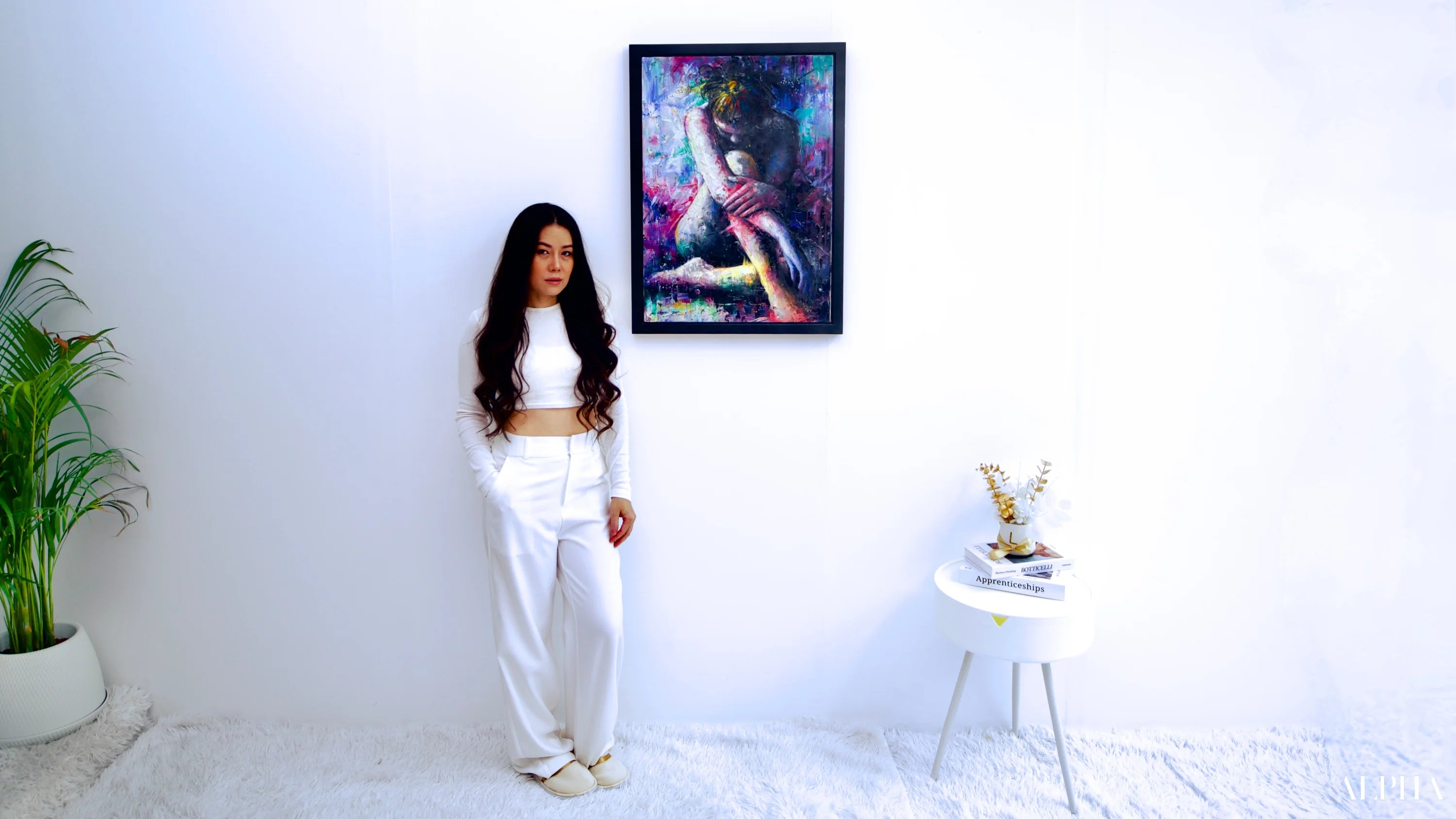 The Purple Girl - Kesorn | 50 x 70 cm Reproductions de tableaux à la peinture à l’huile