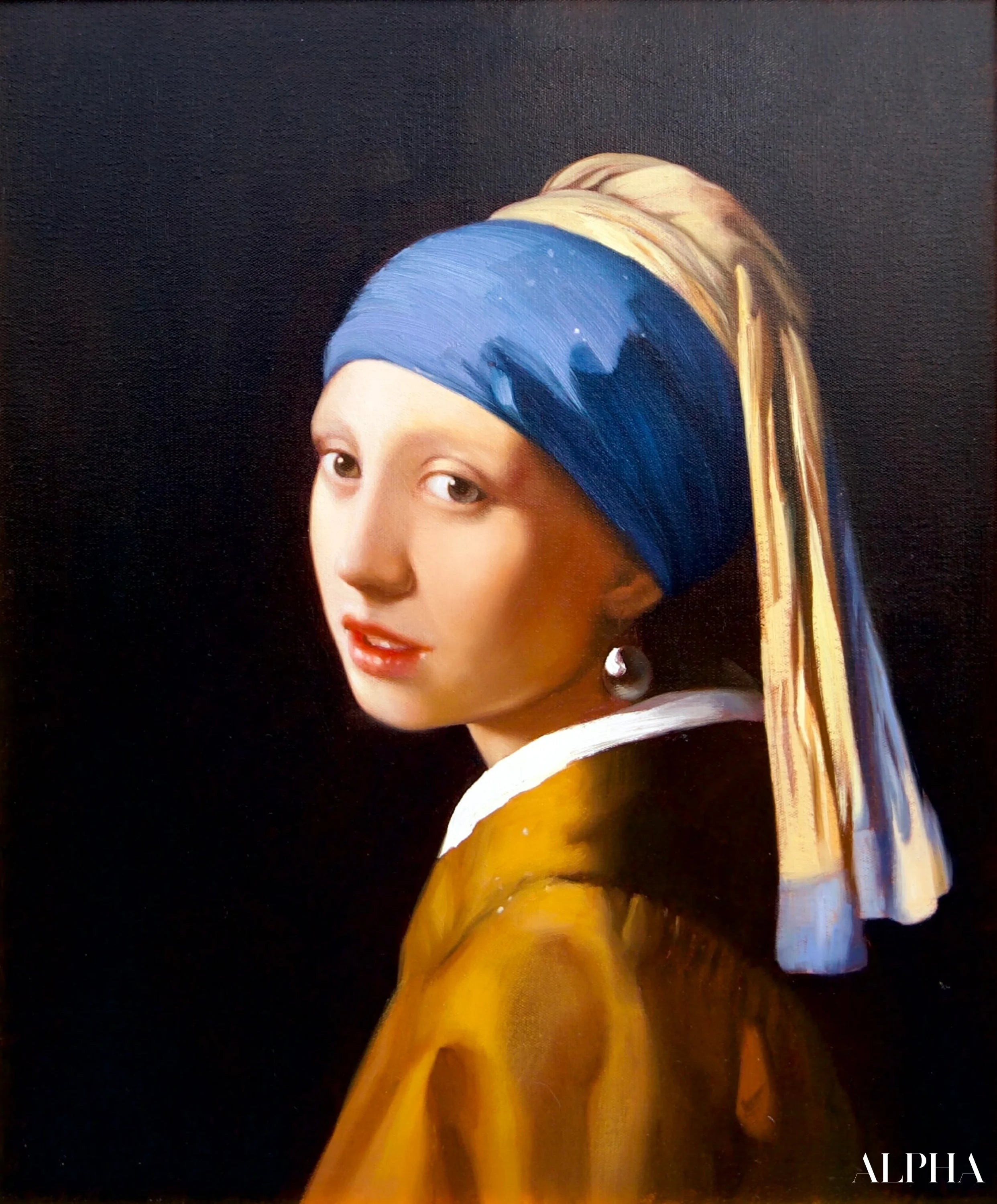 Girl with a Pearl Earring - Artémis Reproduction | 60 X 90 cm Reproductions de tableaux à la peinture à l’huile