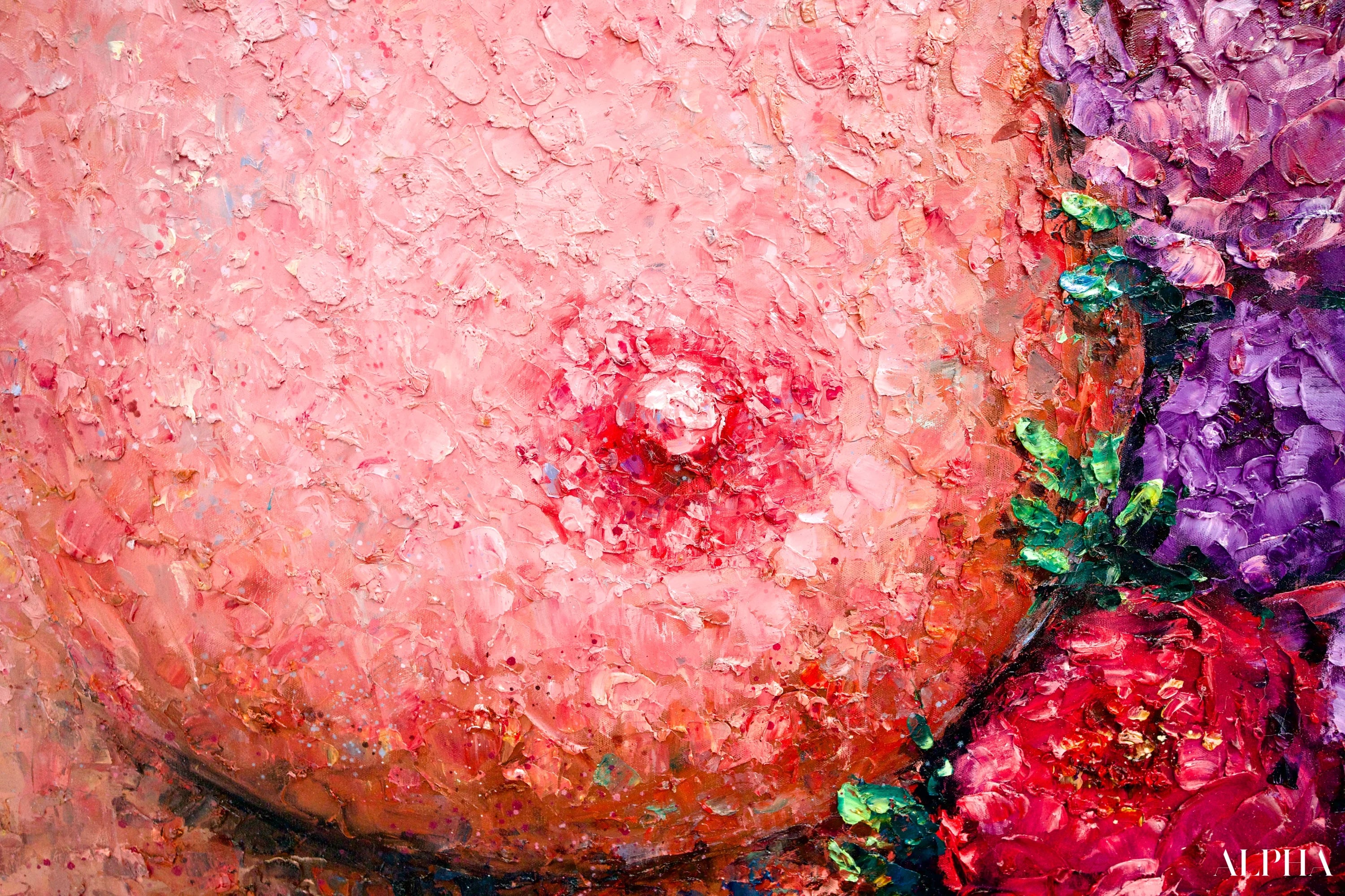 L’amour en Fleurs | 200 x 200 cm Reproductions de tableaux à la peinture à l’huile