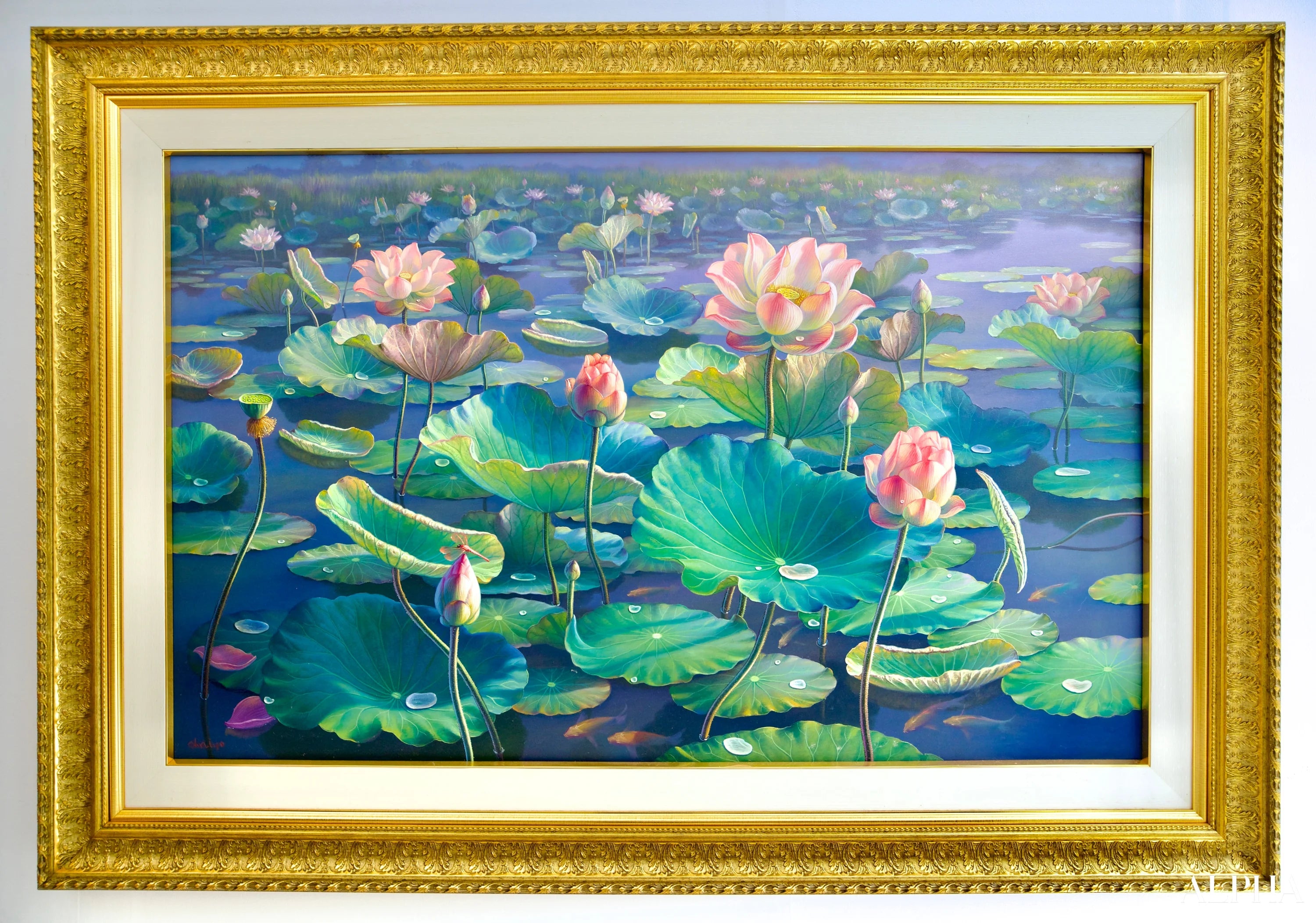 Les Nénuphars II | 160 x 100 cm Reproductions de tableaux à la peinture à l’huile