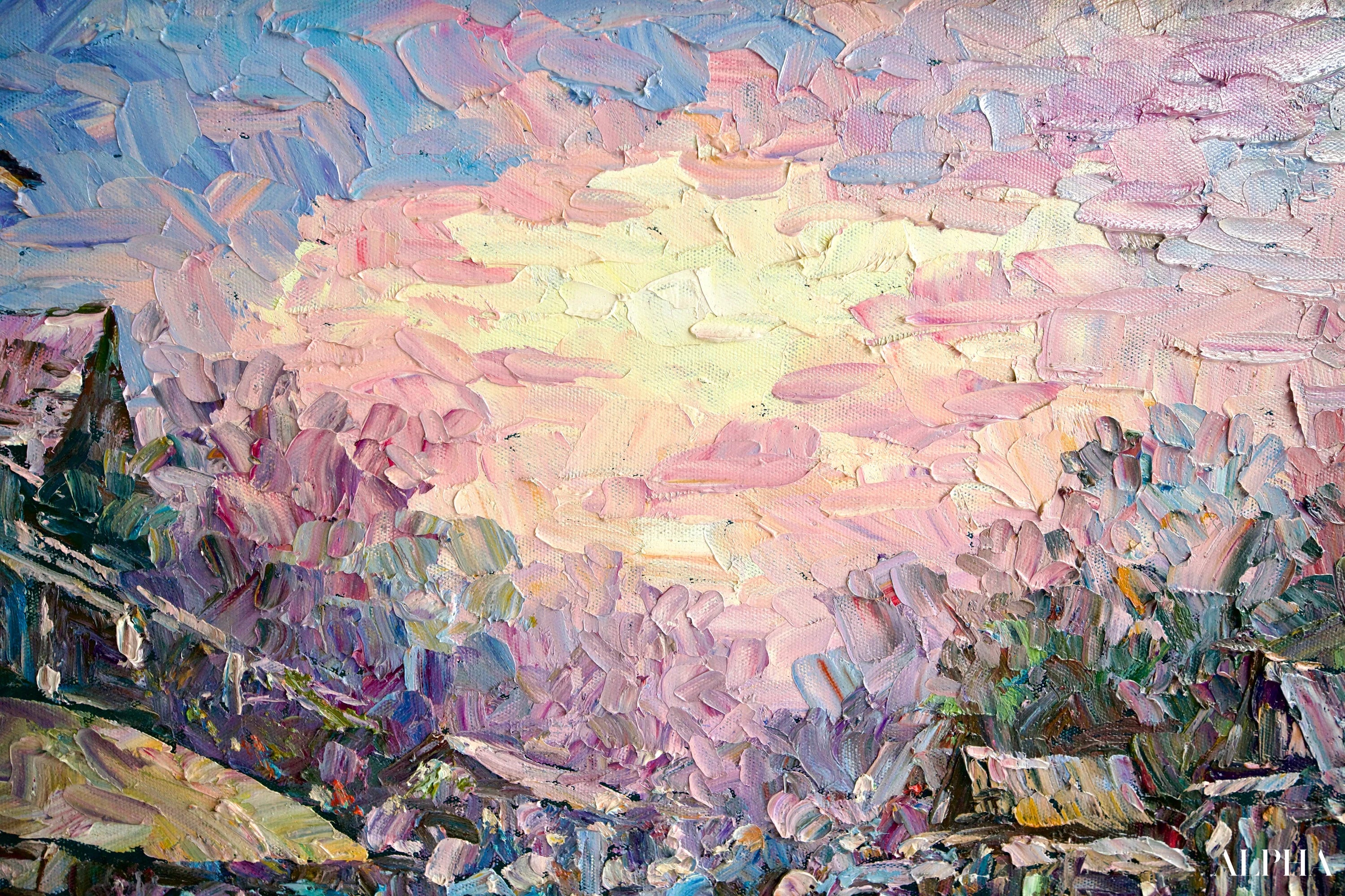 Marché flottant | 145 x 105 cm Reproductions de tableaux à la peinture à l’huile