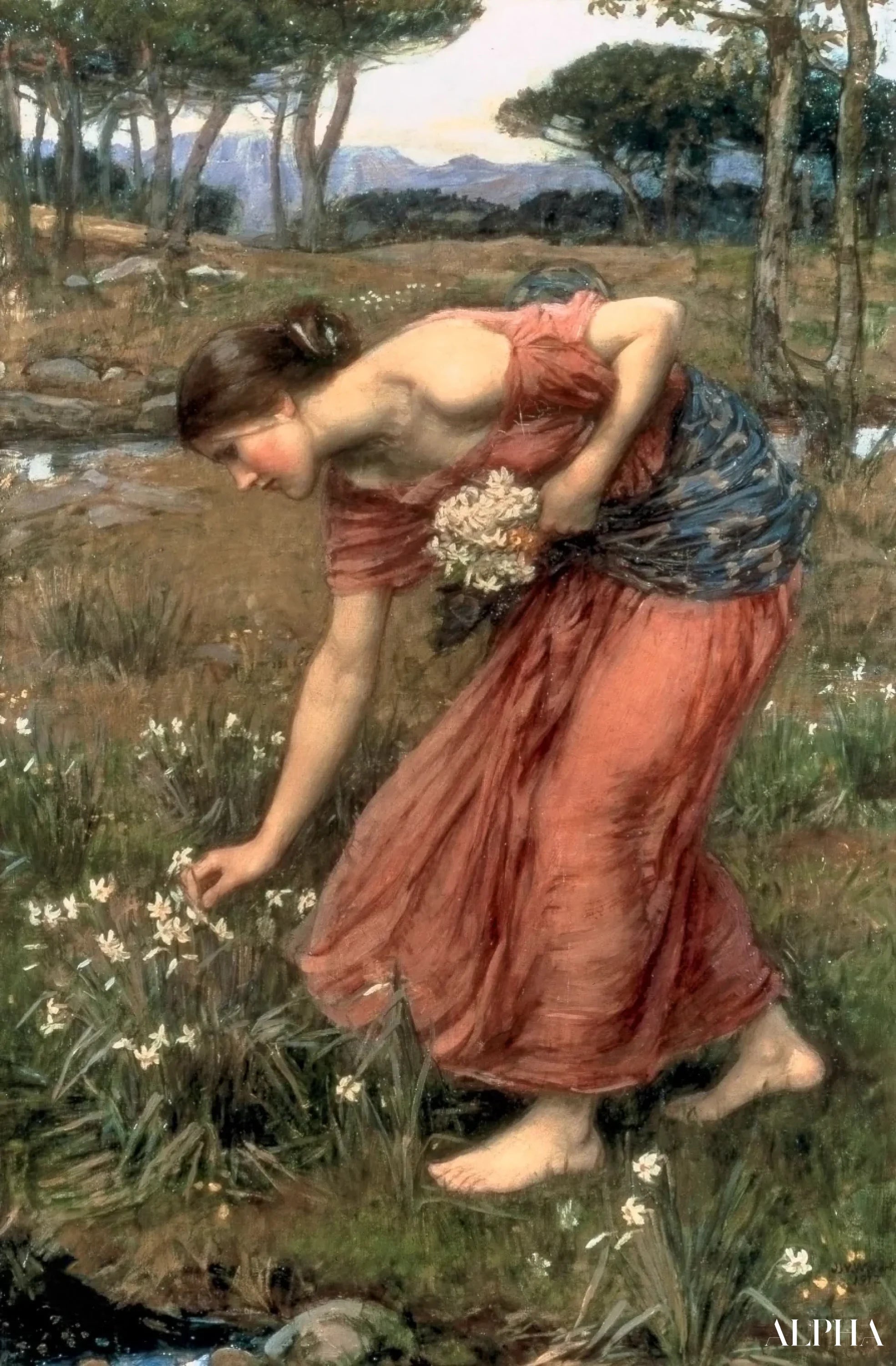 Reproduction du tableau « Narcisse - John William Waterhouse » par Alpha Reproduction en peinture à l’huile